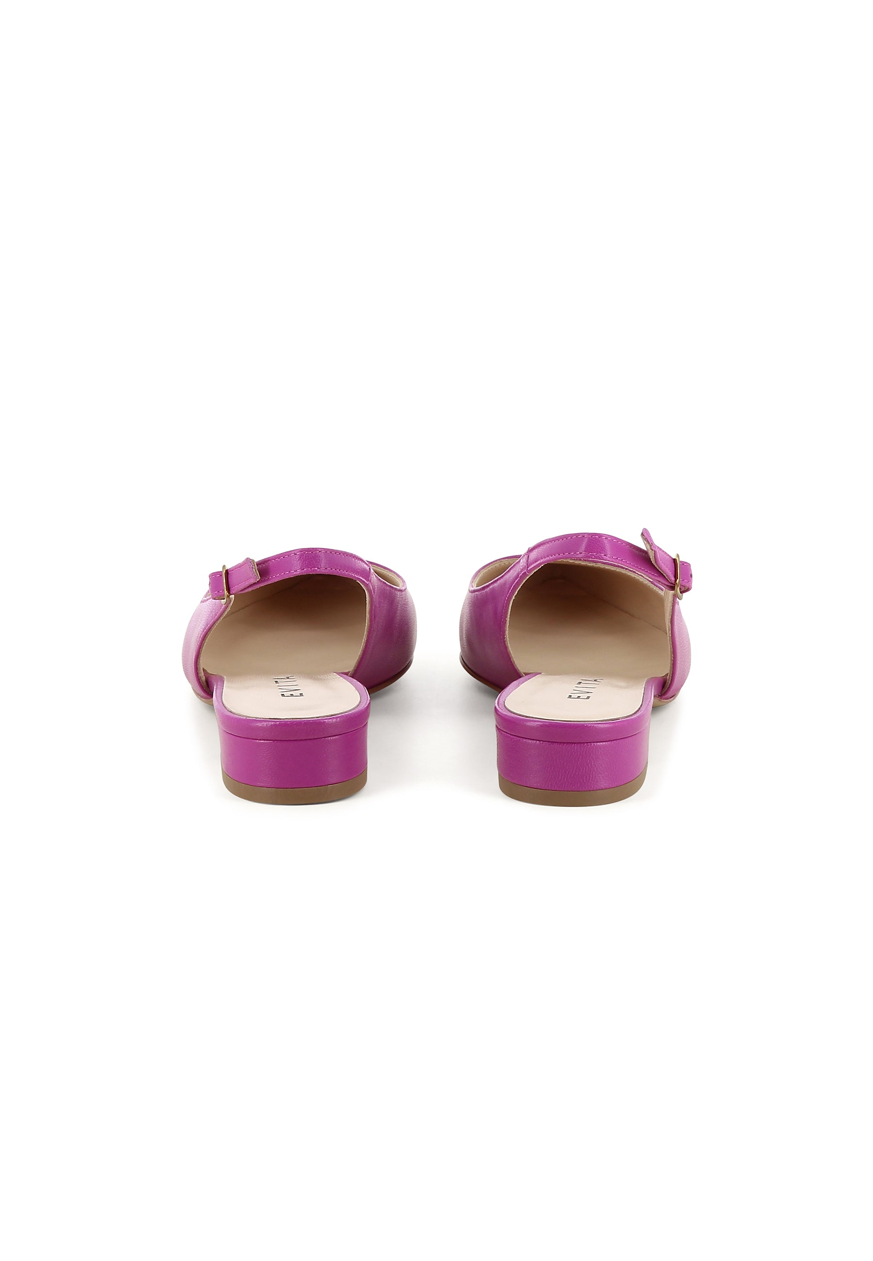 FRANCA women's sling pumps - smooth leather pink