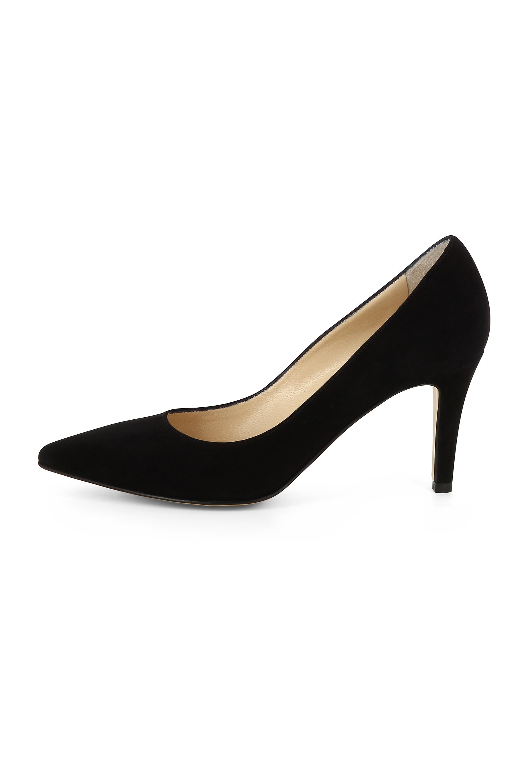 ARIA Damen Pumps - Rauleder schwarz