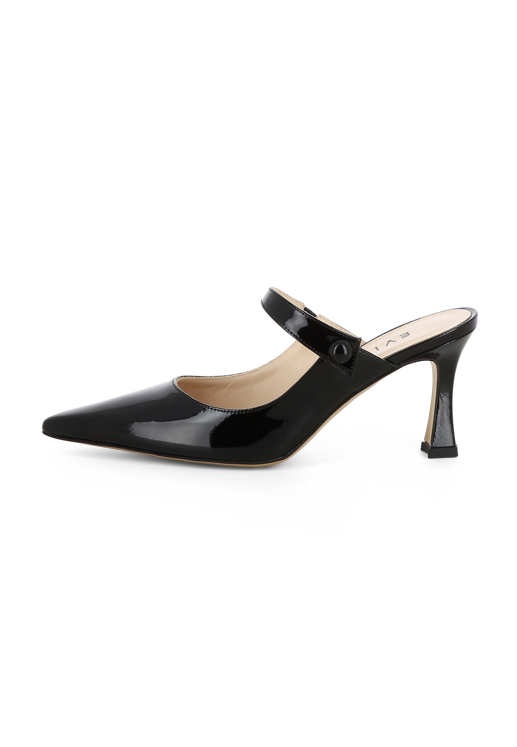 PENELOPE Damen Pantolette - Lackleder Schwarz