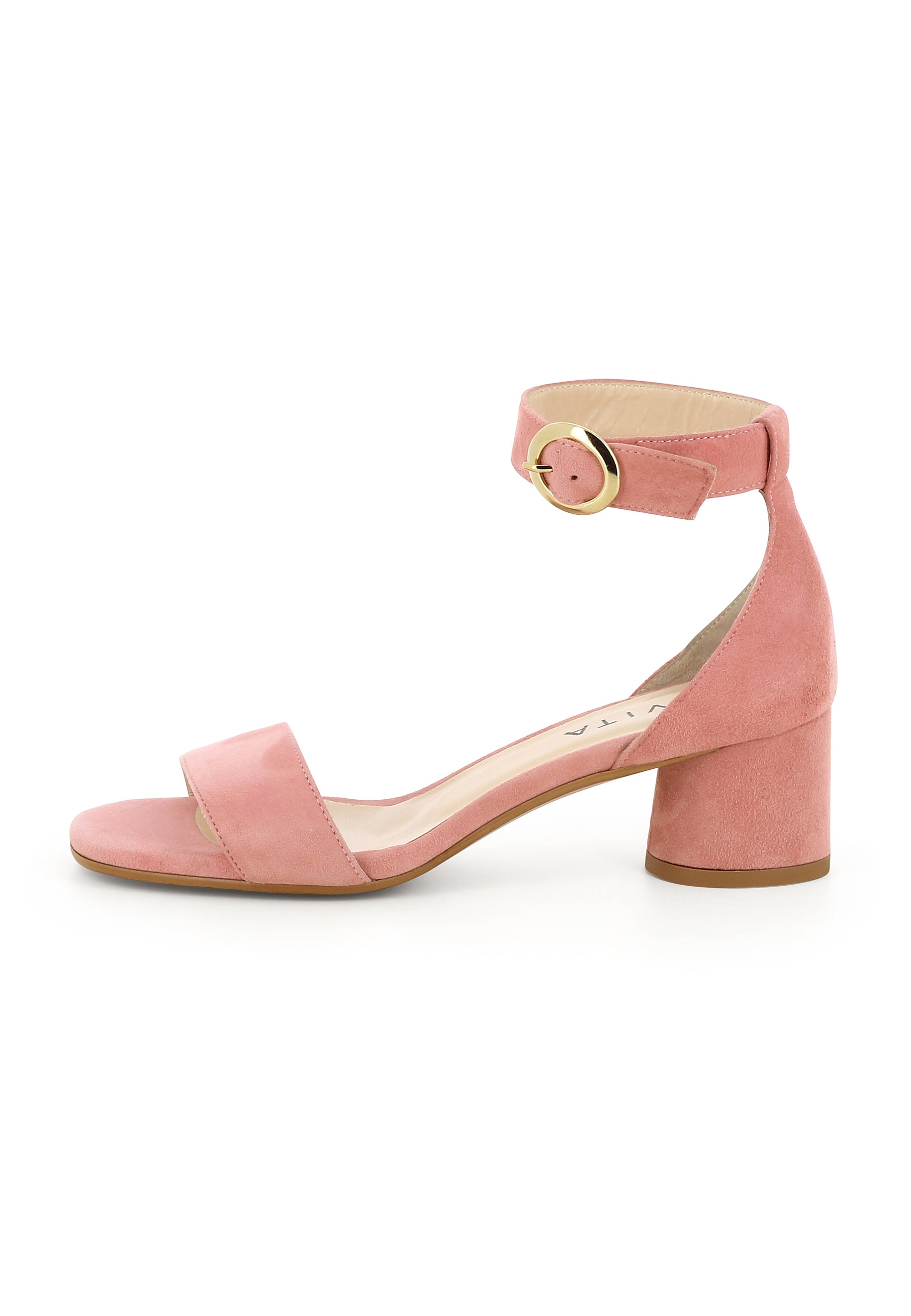 DORI Damen Sandalette - Rauleder Rosa