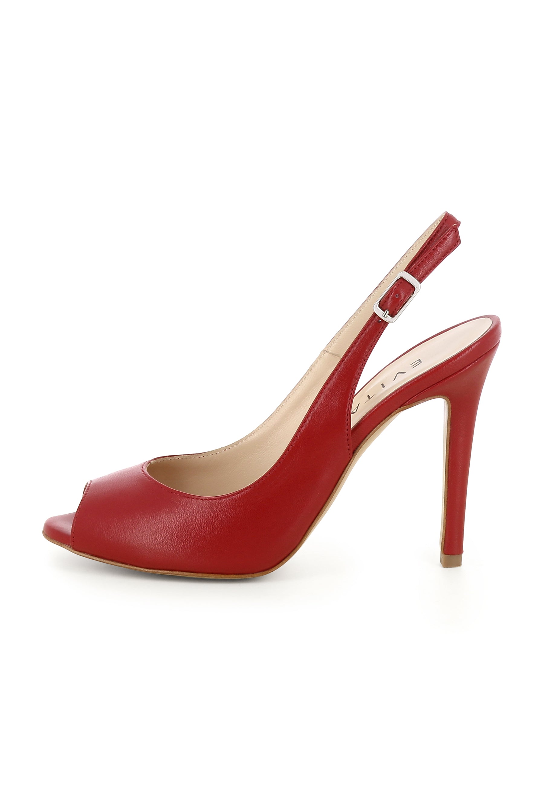ALESSANDRA Damen Slingpeeptoes - Glattleder Dunkelrot