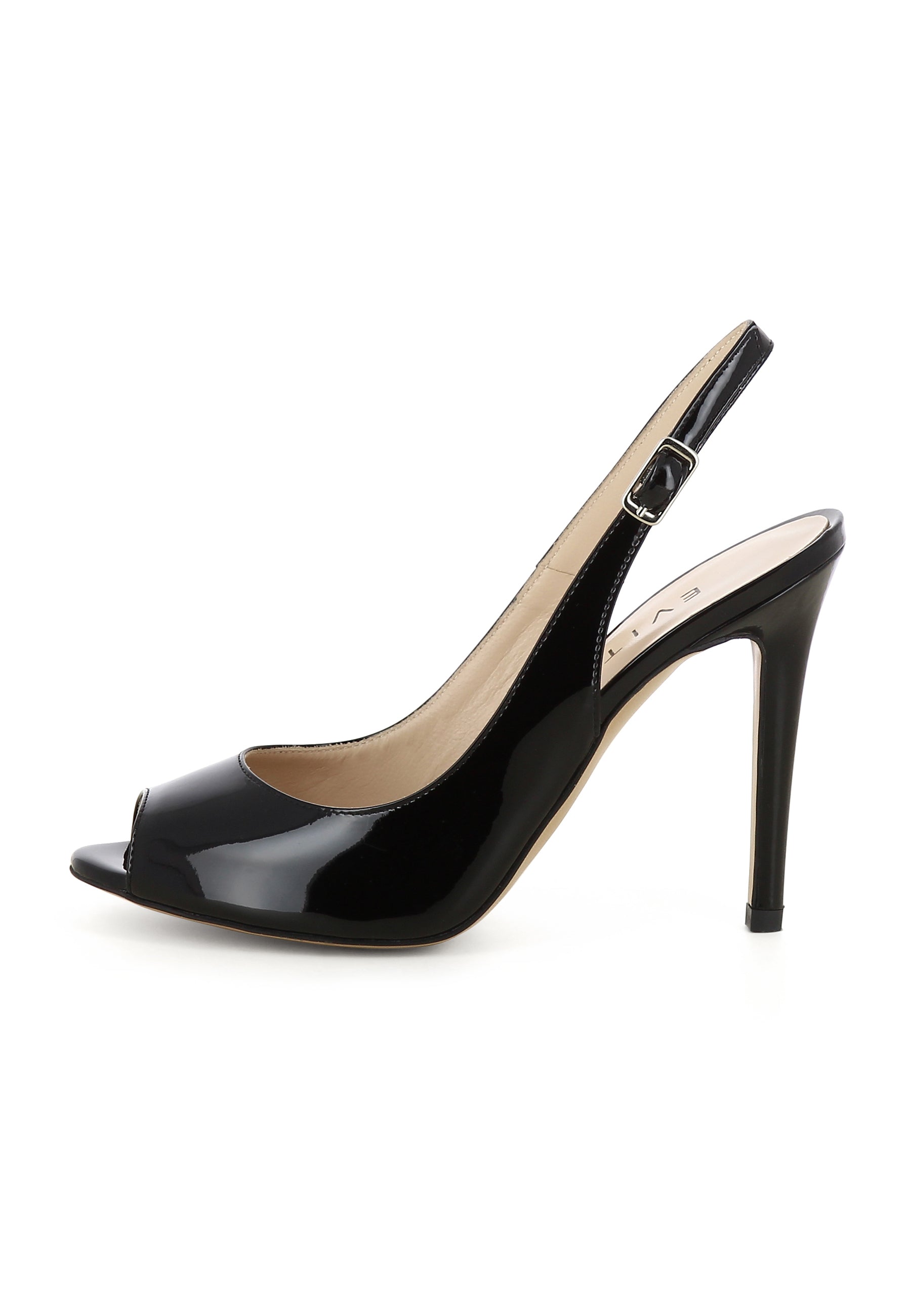 ALESSANDRA women's sling peep toes - patent leather black