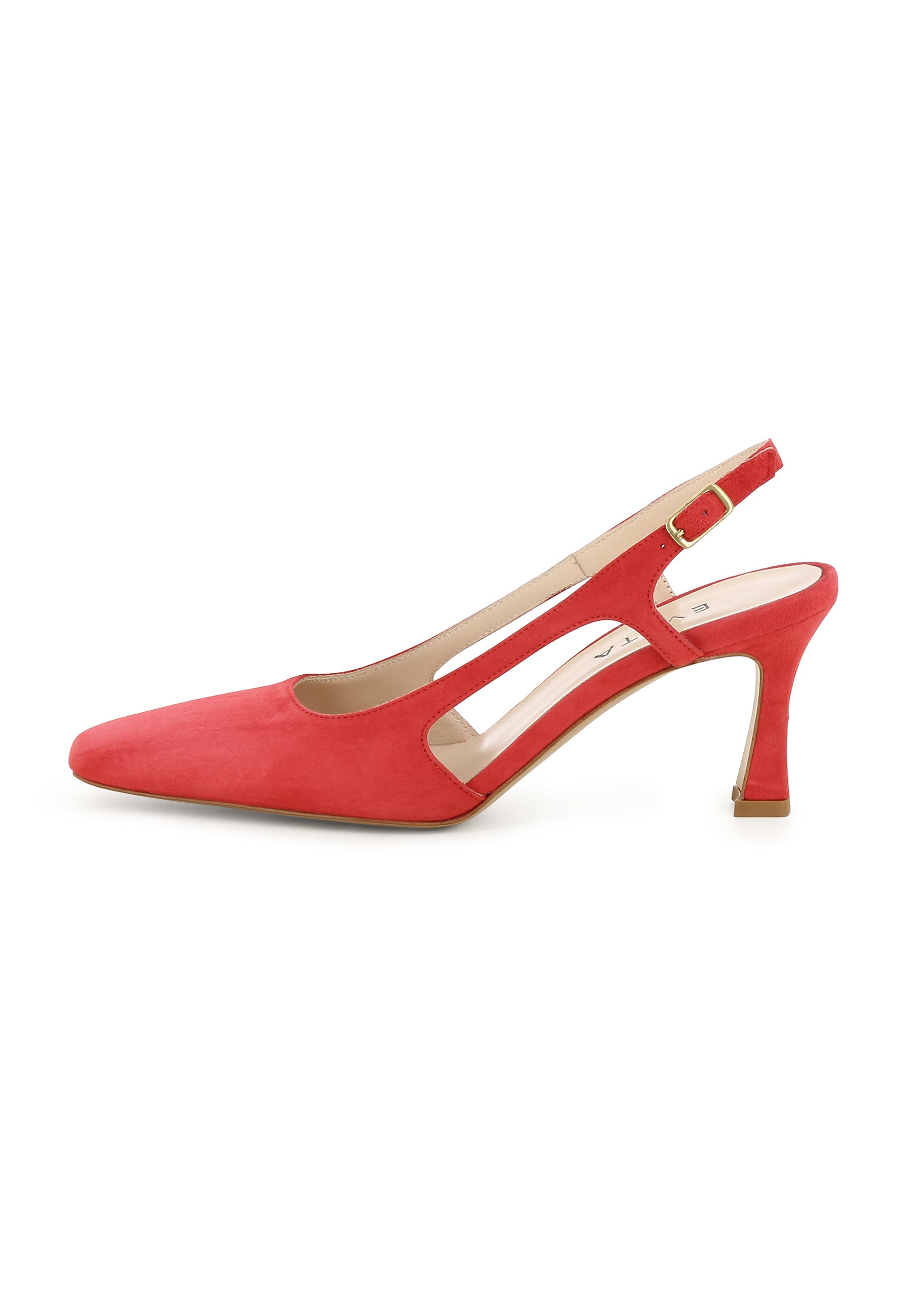 CARMELA Damen Sling Pumps - Velours Orange