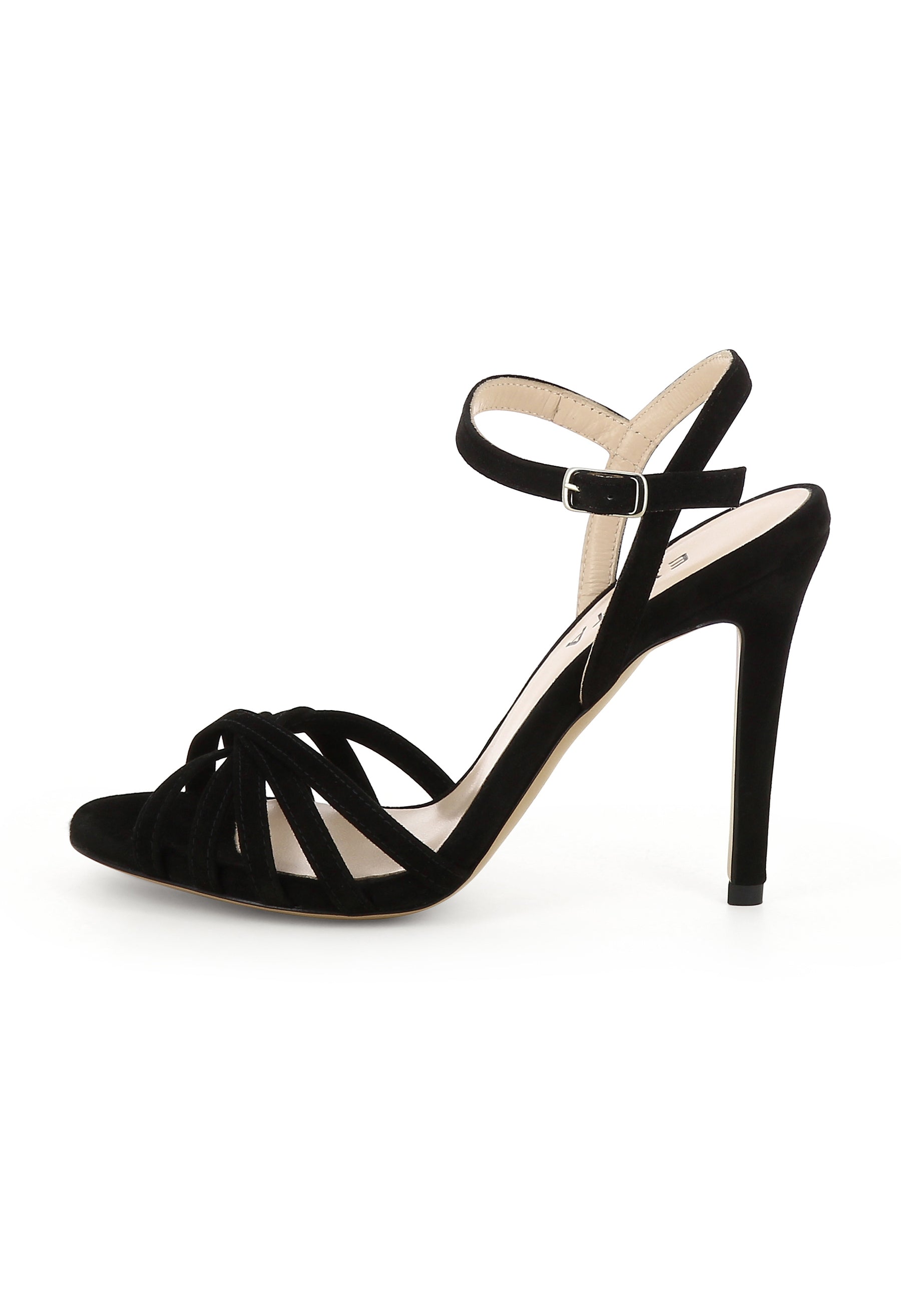 EVA Damen Sandalette - Rauleder Schwarz