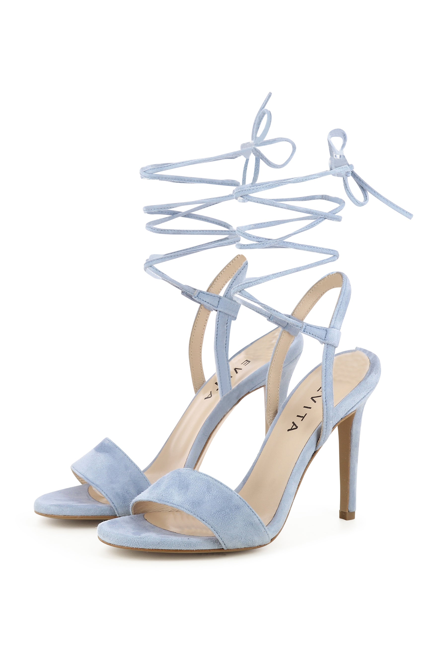 EVA women's sandals - suede light blue
