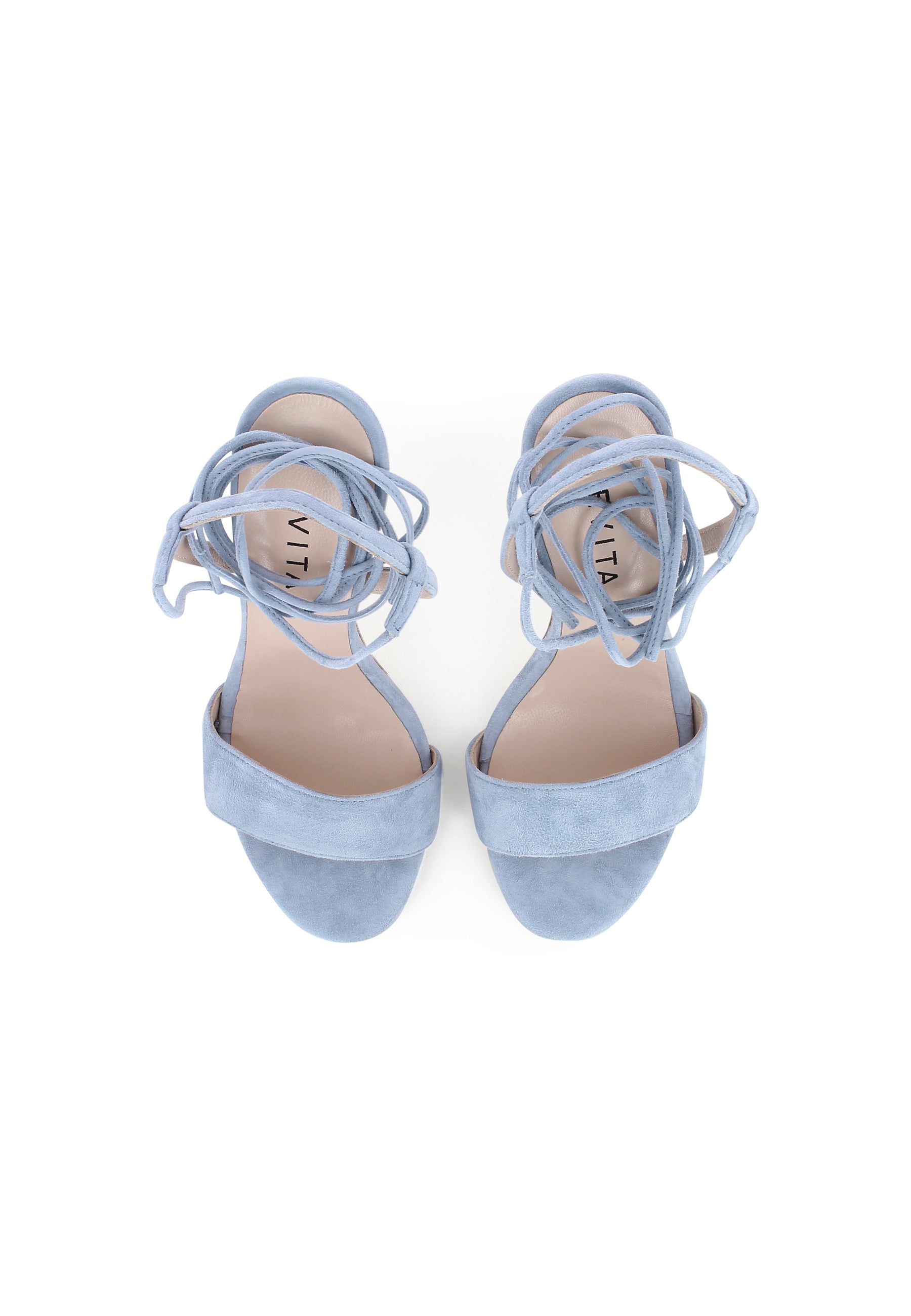 EVA women's sandals - suede light blue