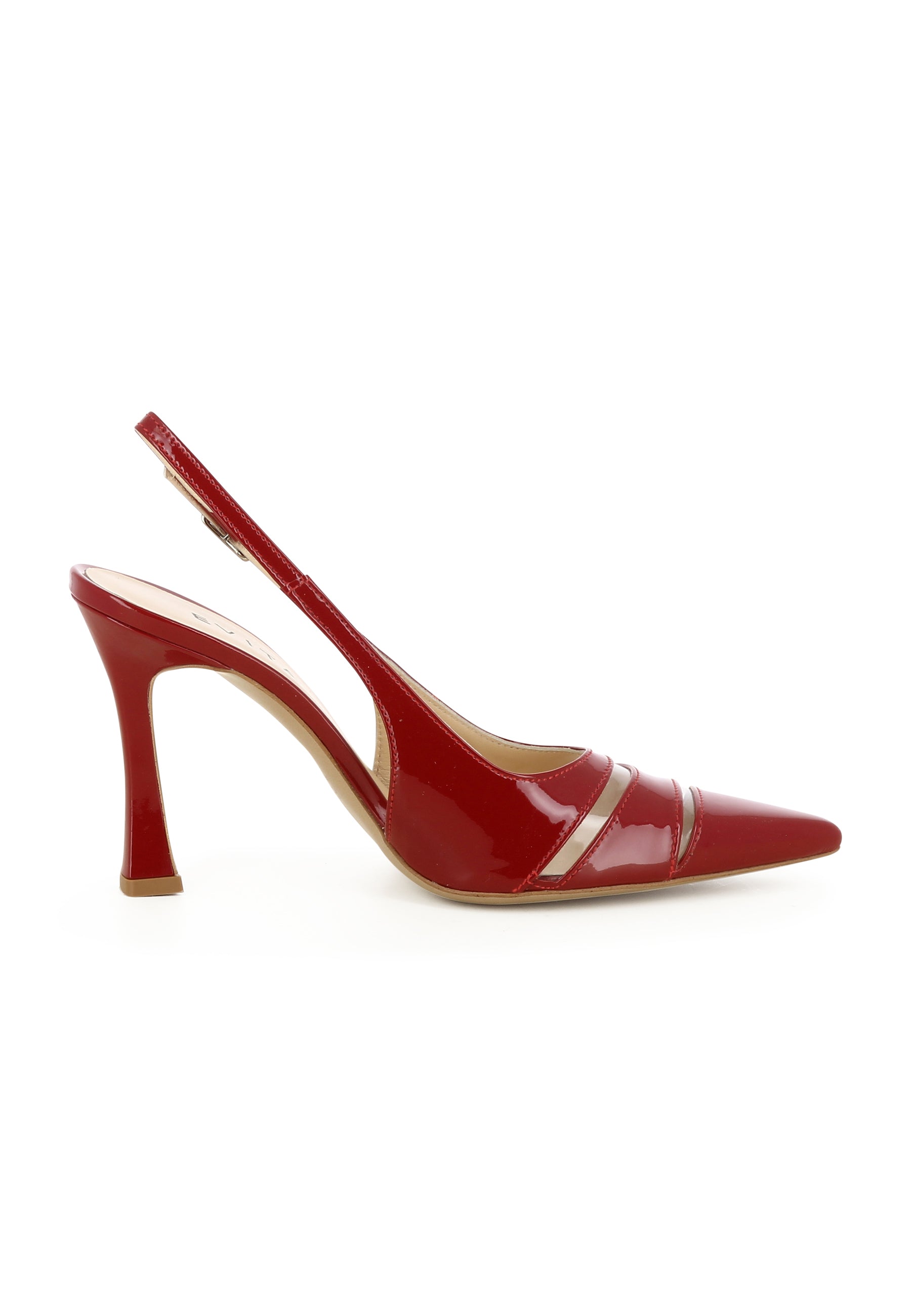PIA Damen Sling Pumps - Lackleder Rot