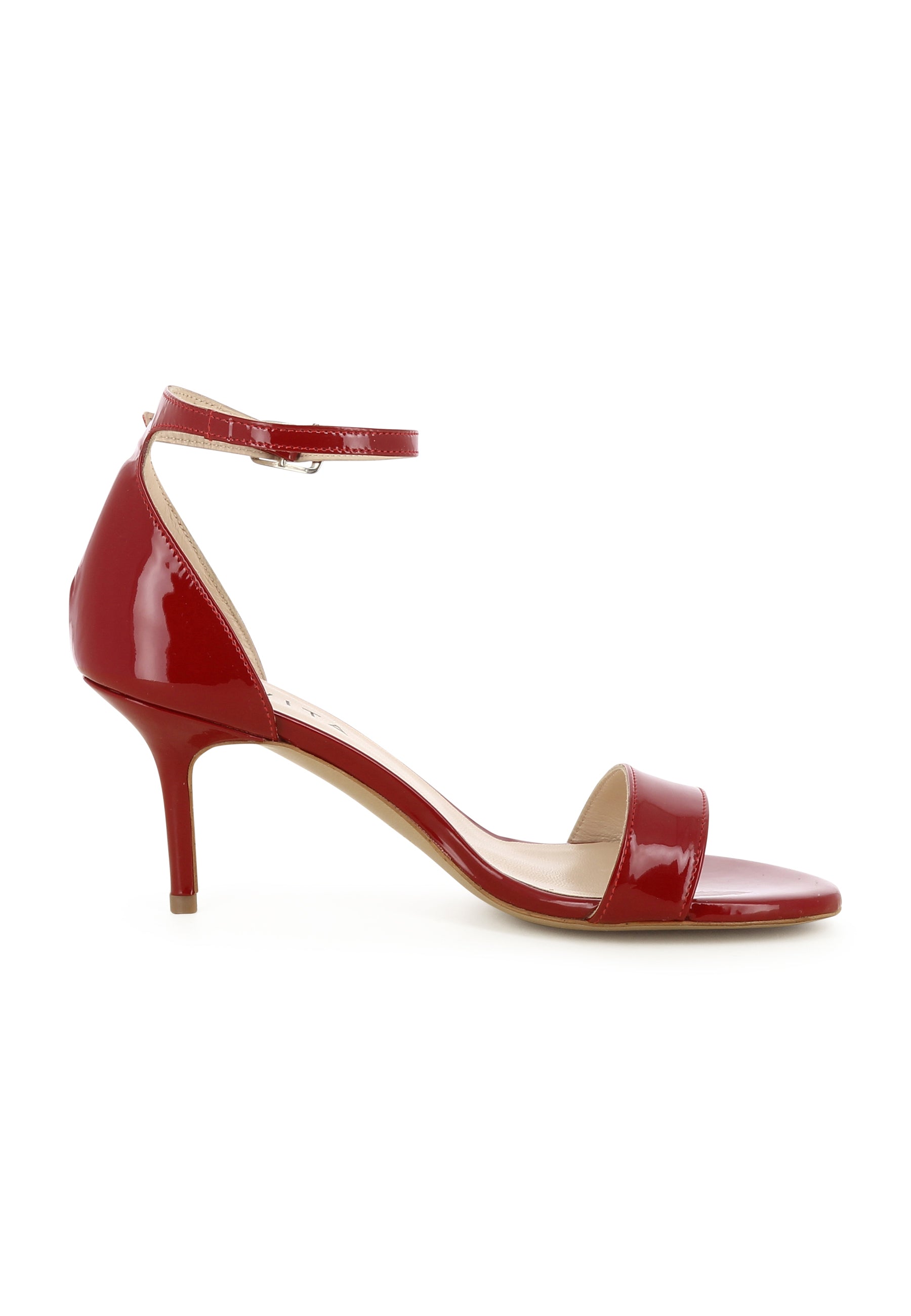 VERONICA Damen Sandalette - Lackleder Rot