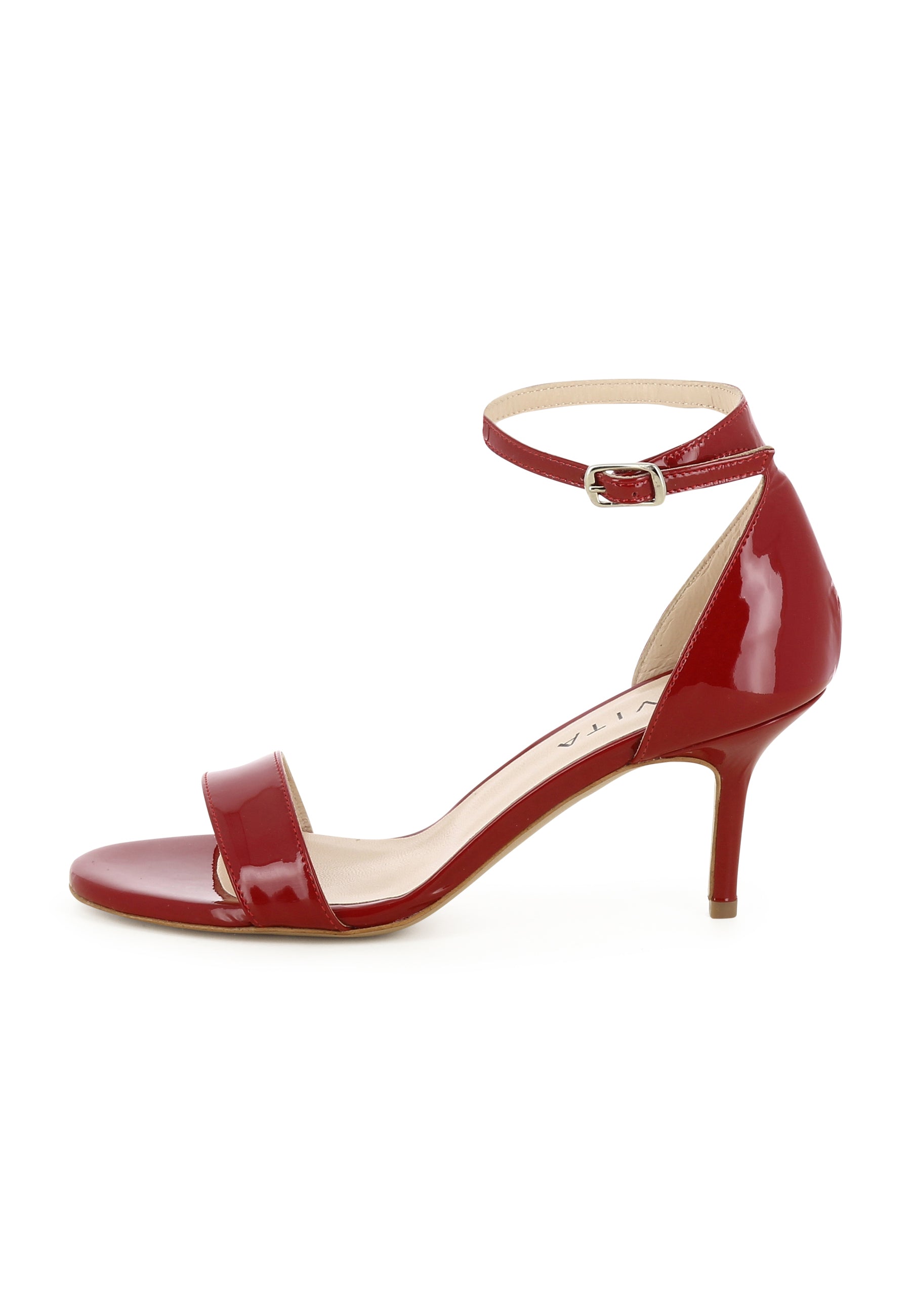 VERONICA Damen Sandalette - Lackleder Rot