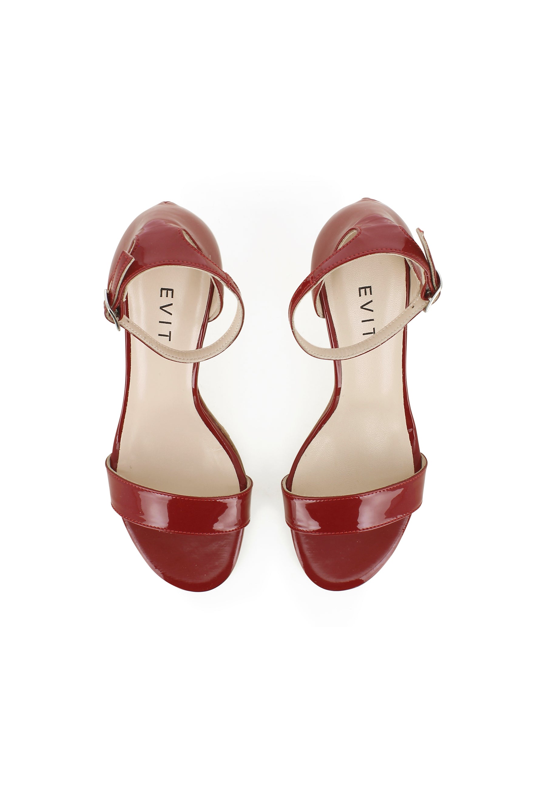 VERONICA Damen Sandalette - Lackleder Rot