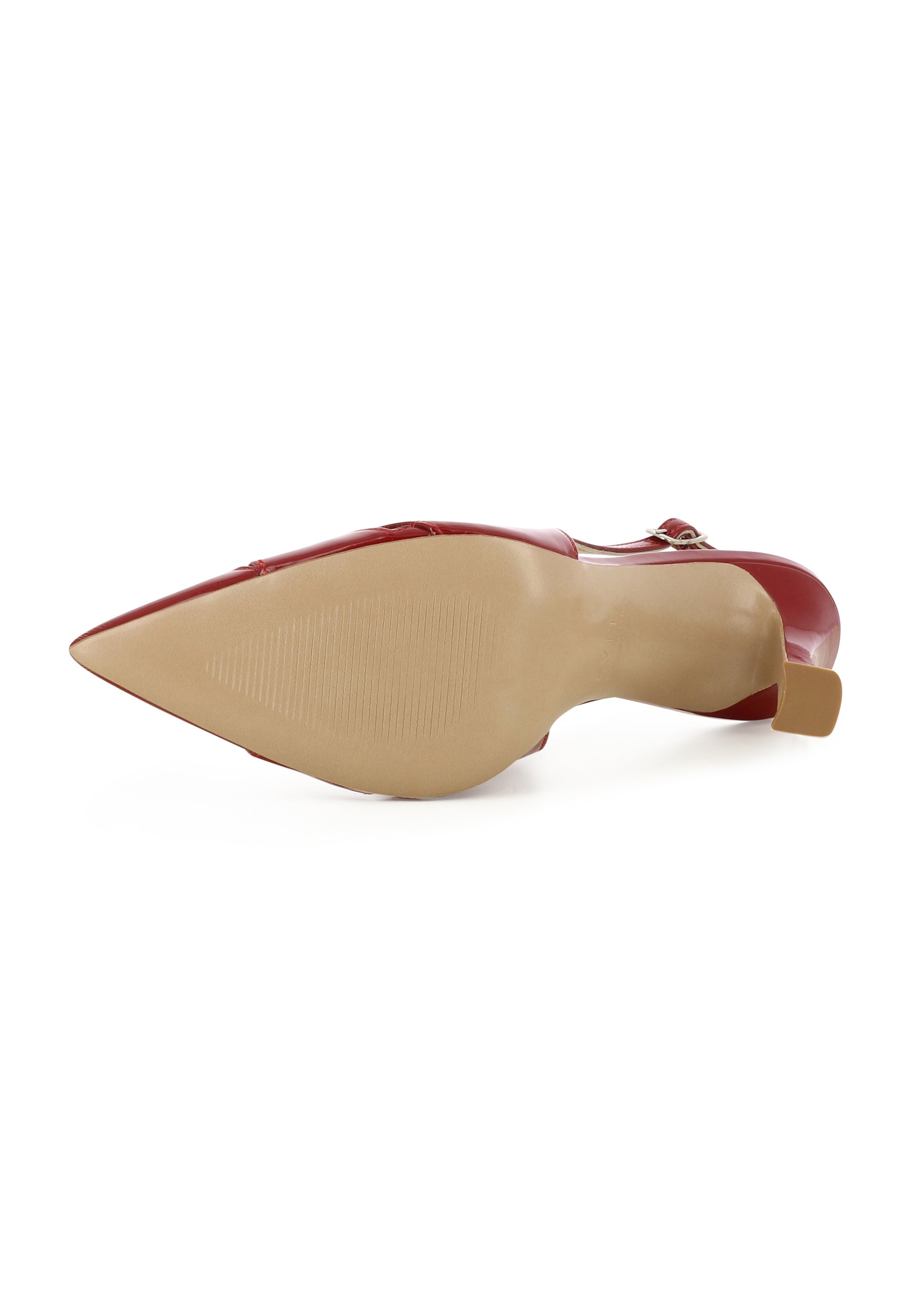 PIA Damen Sling Pumps - Lackleder Rot