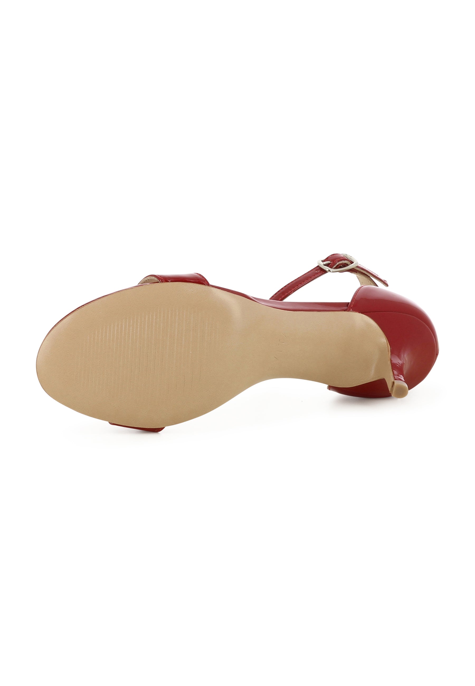 VERONICA Damen Sandalette - Lackleder Rot
