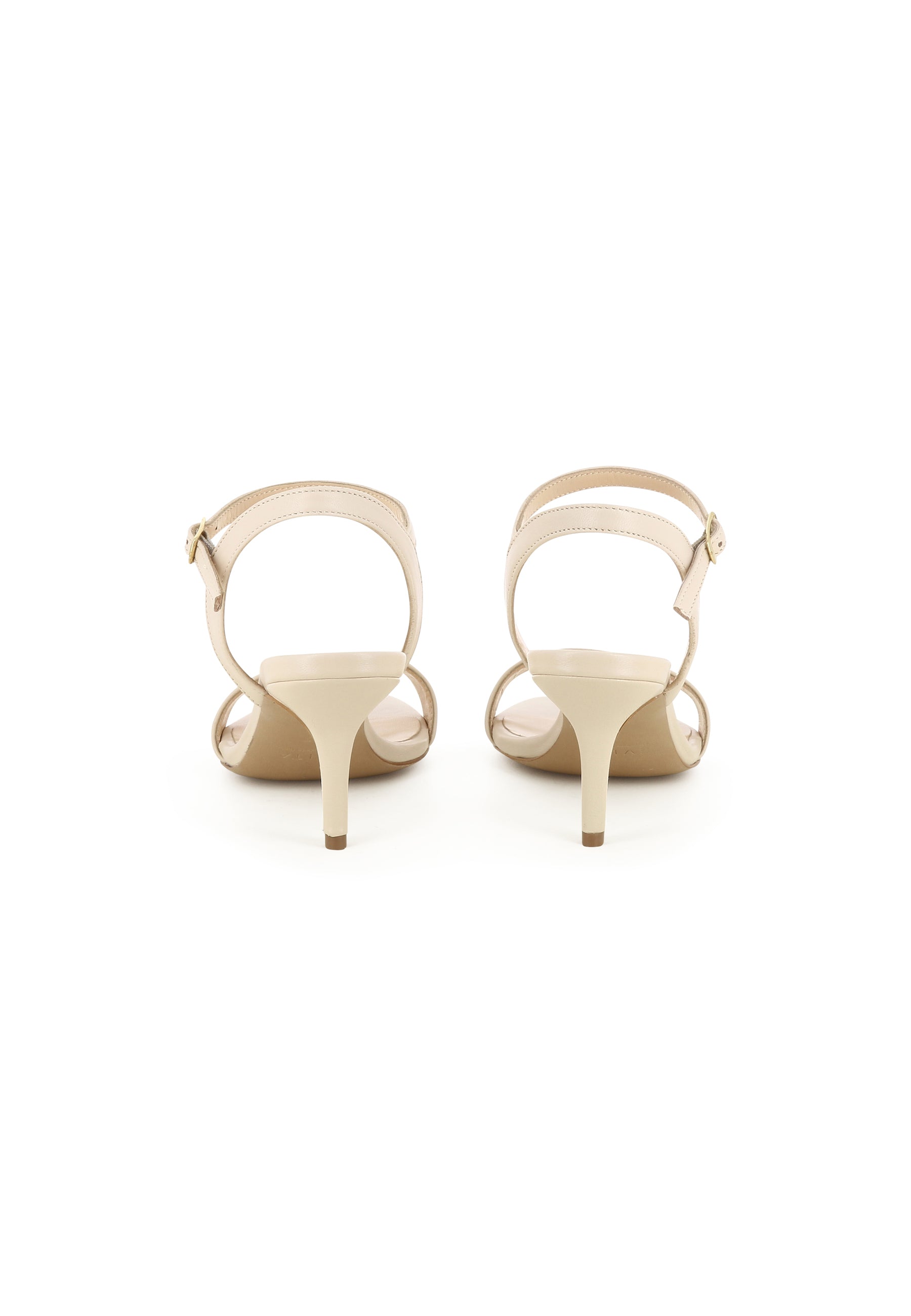 VERONICA Damen Sandalette - Glattleder Beige