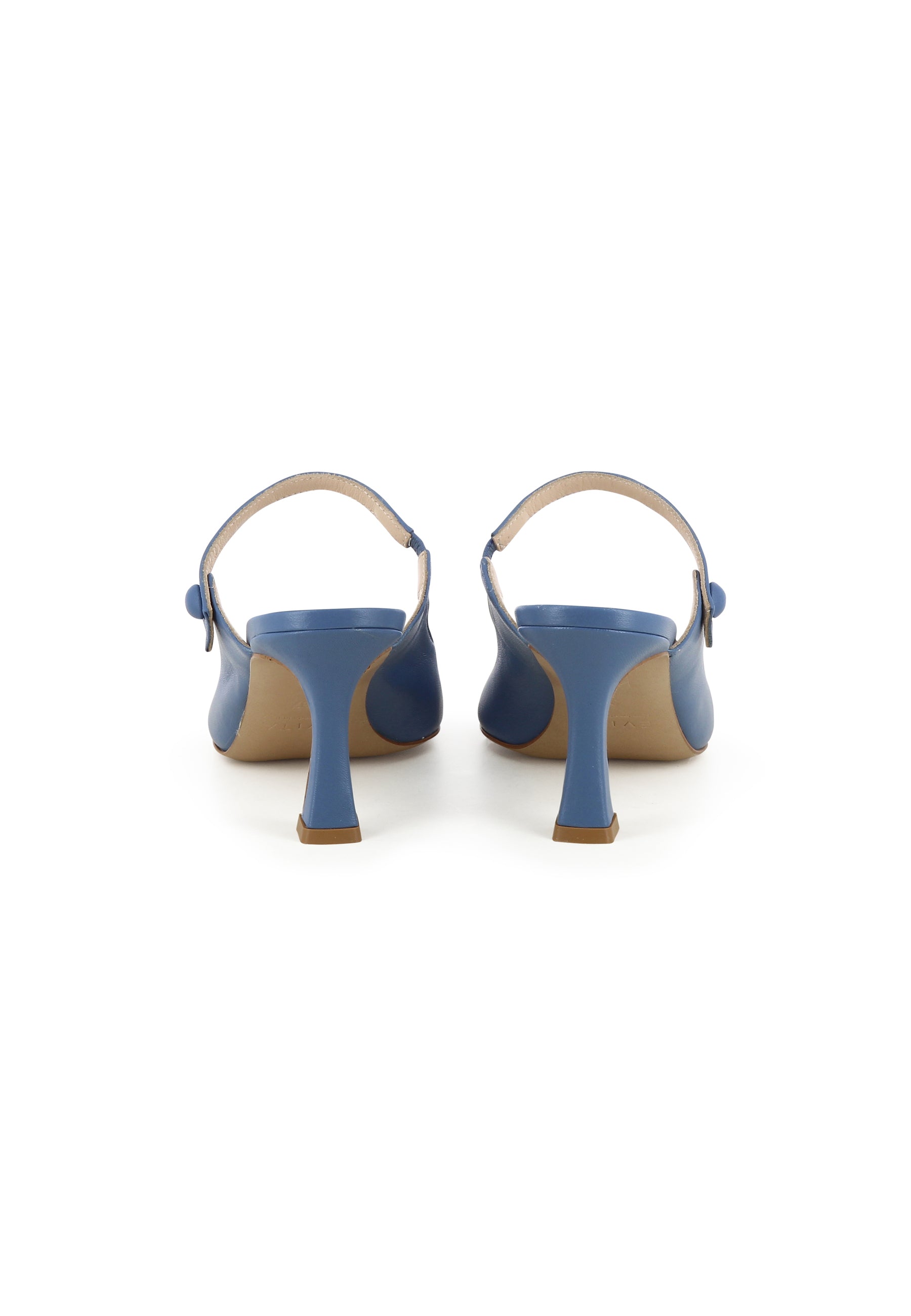 CARMELA Damen Pantolette - Glattleder Blau
