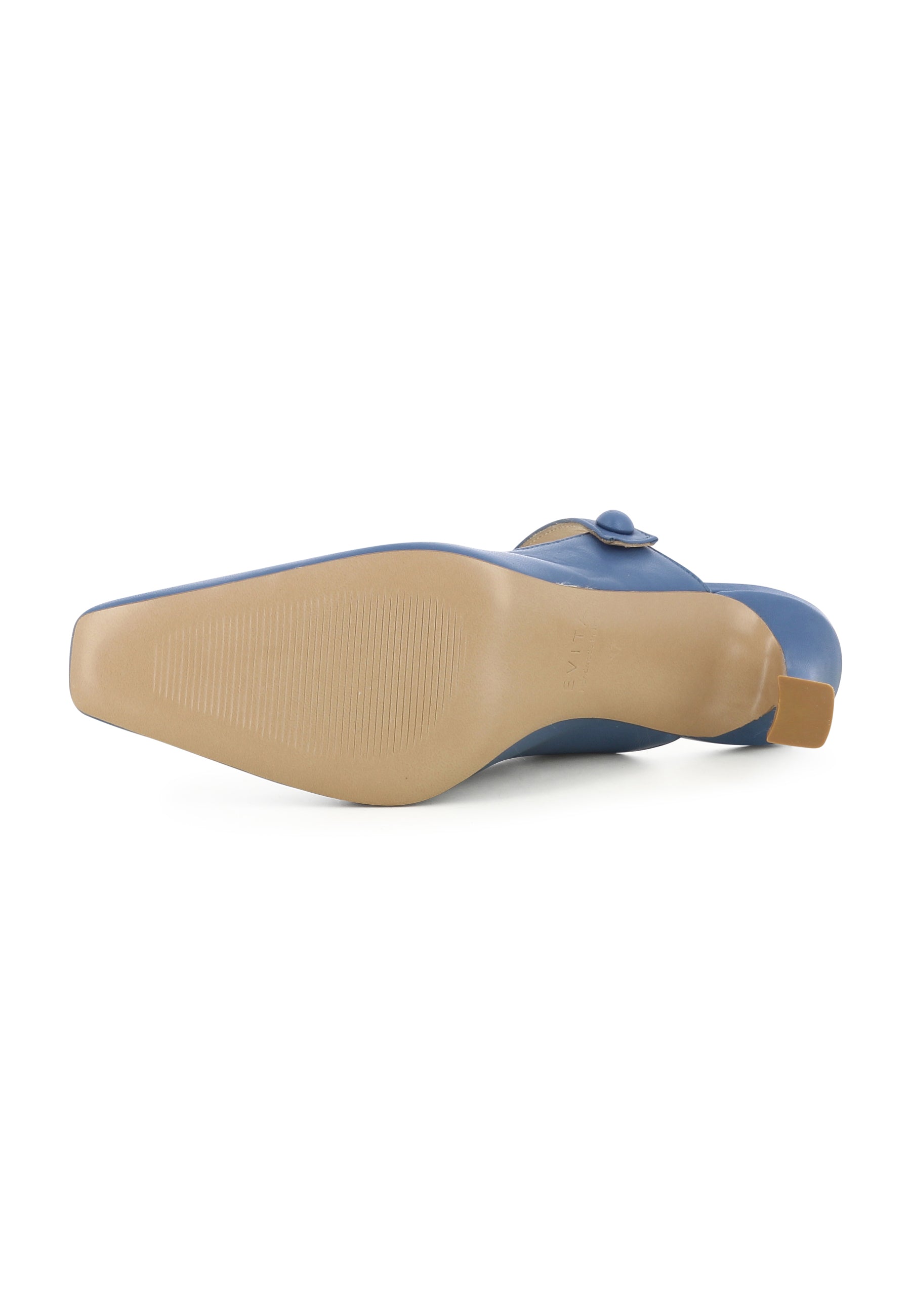 CARMELA Damen Pantolette - Glattleder Blau