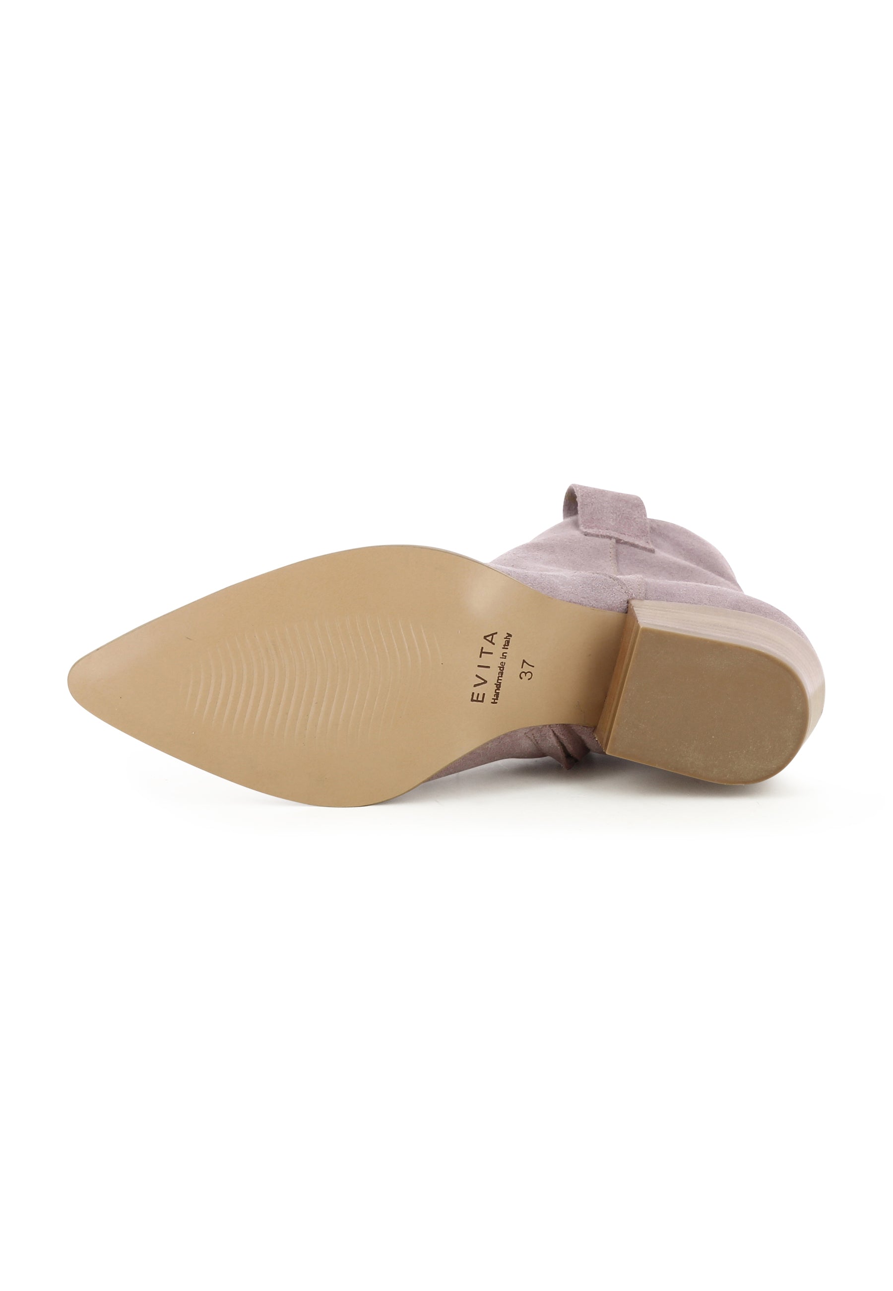 GINEVRA Damen Cowboy Stiefelette - Rauleder Flieder
