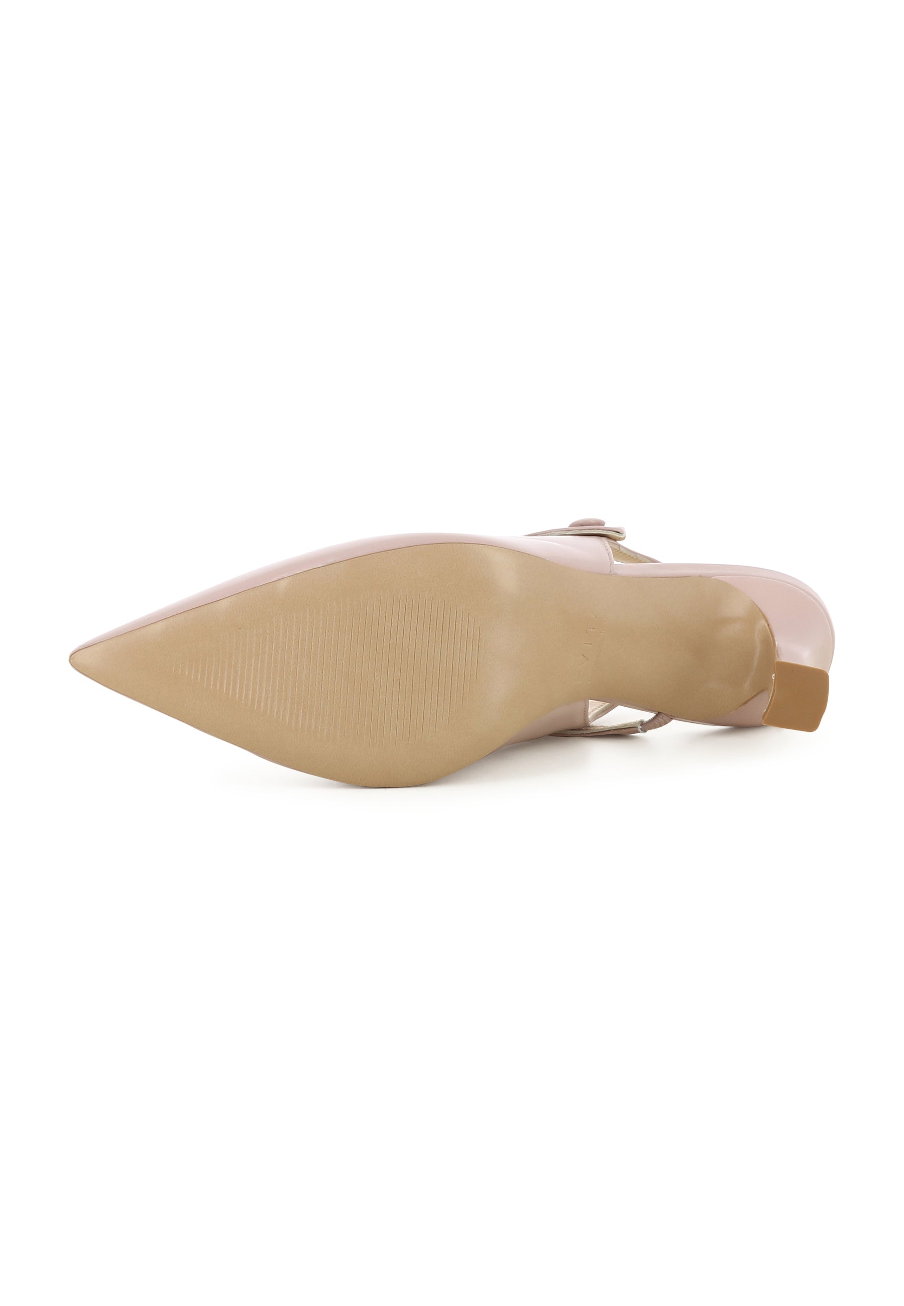 PENELOPE Damen Sling Pumps - Knautschlackleder Puder