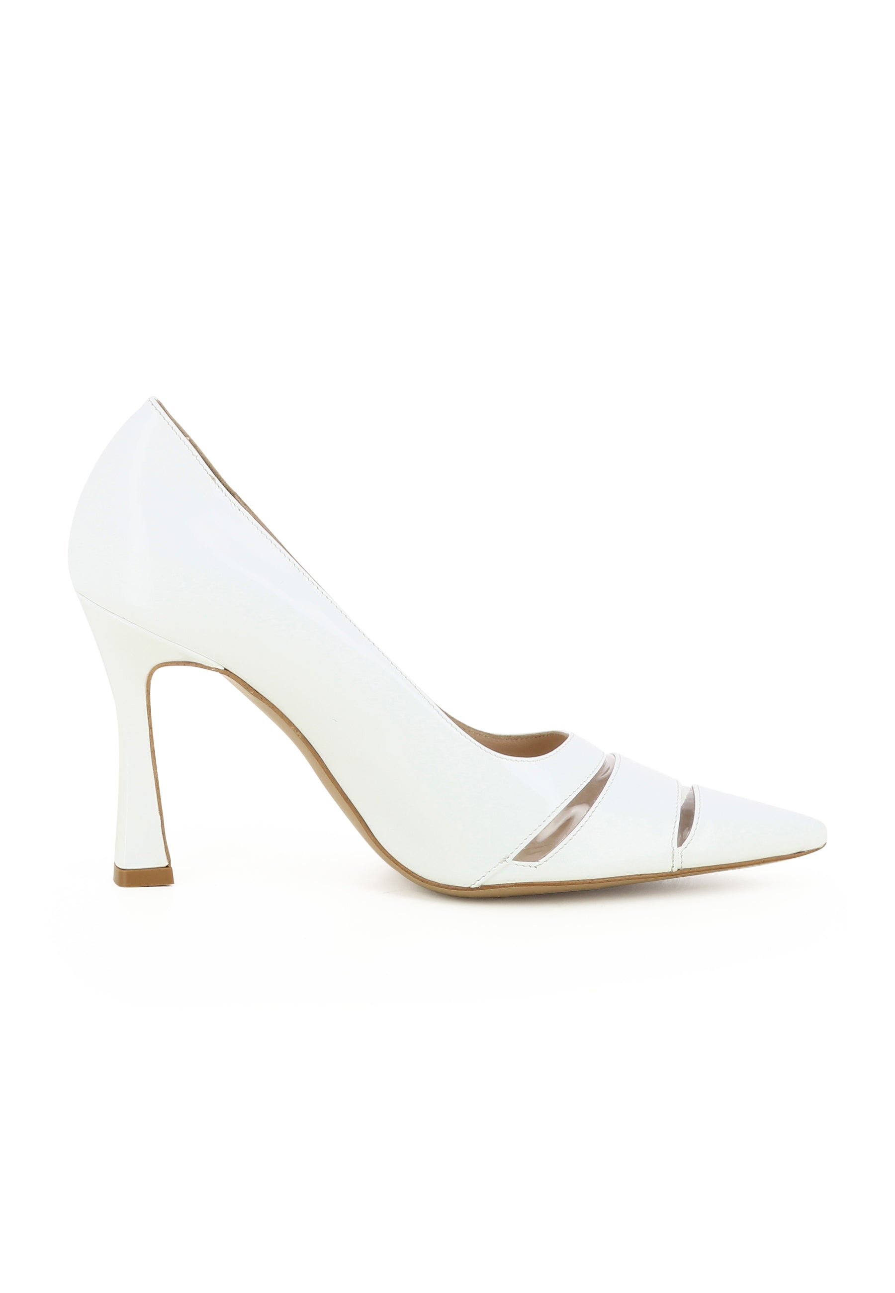 PIA Damen Pumps - Lackleder Weiß
