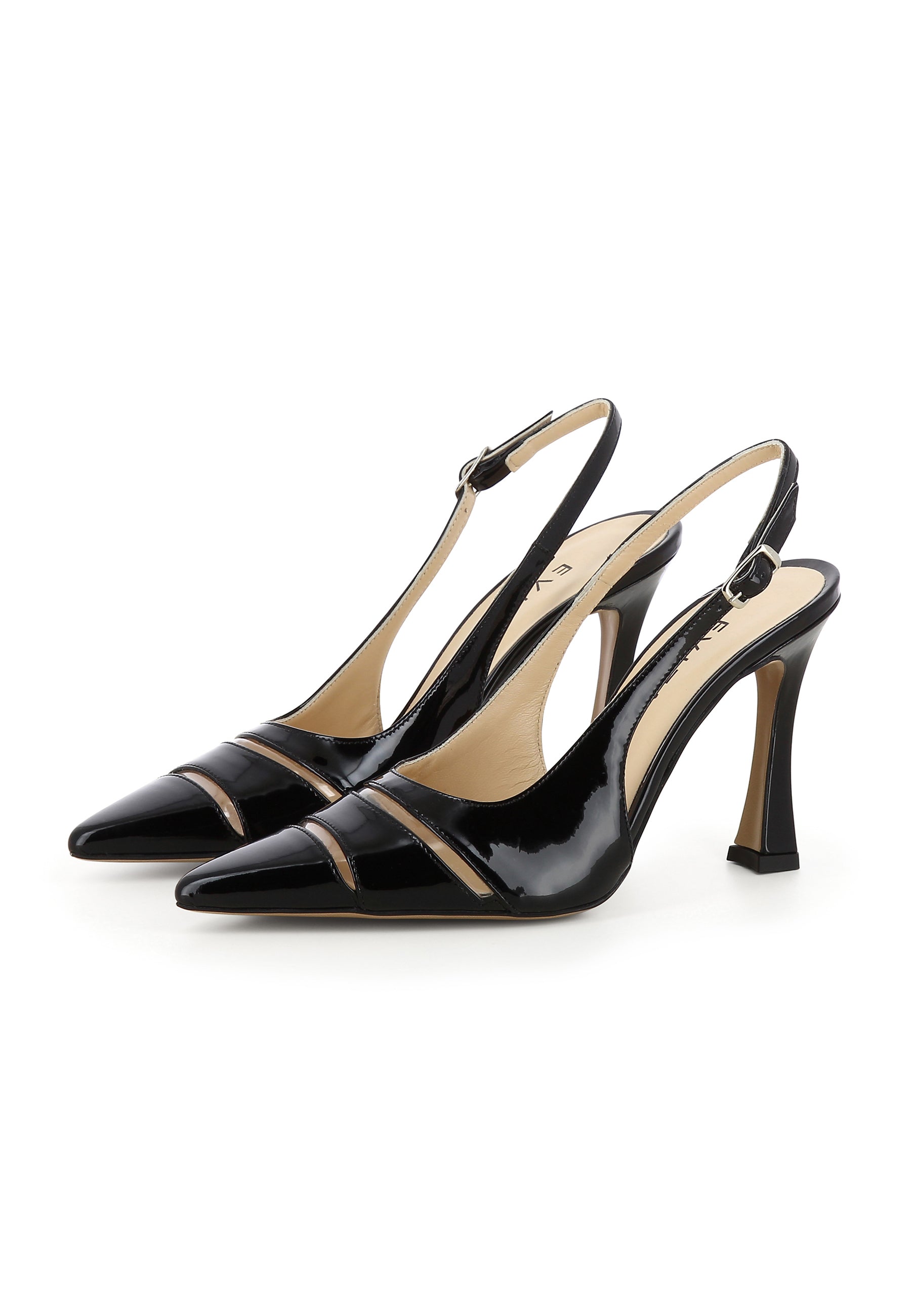 PIA Women's Sling Pumps - Patent Leather Black