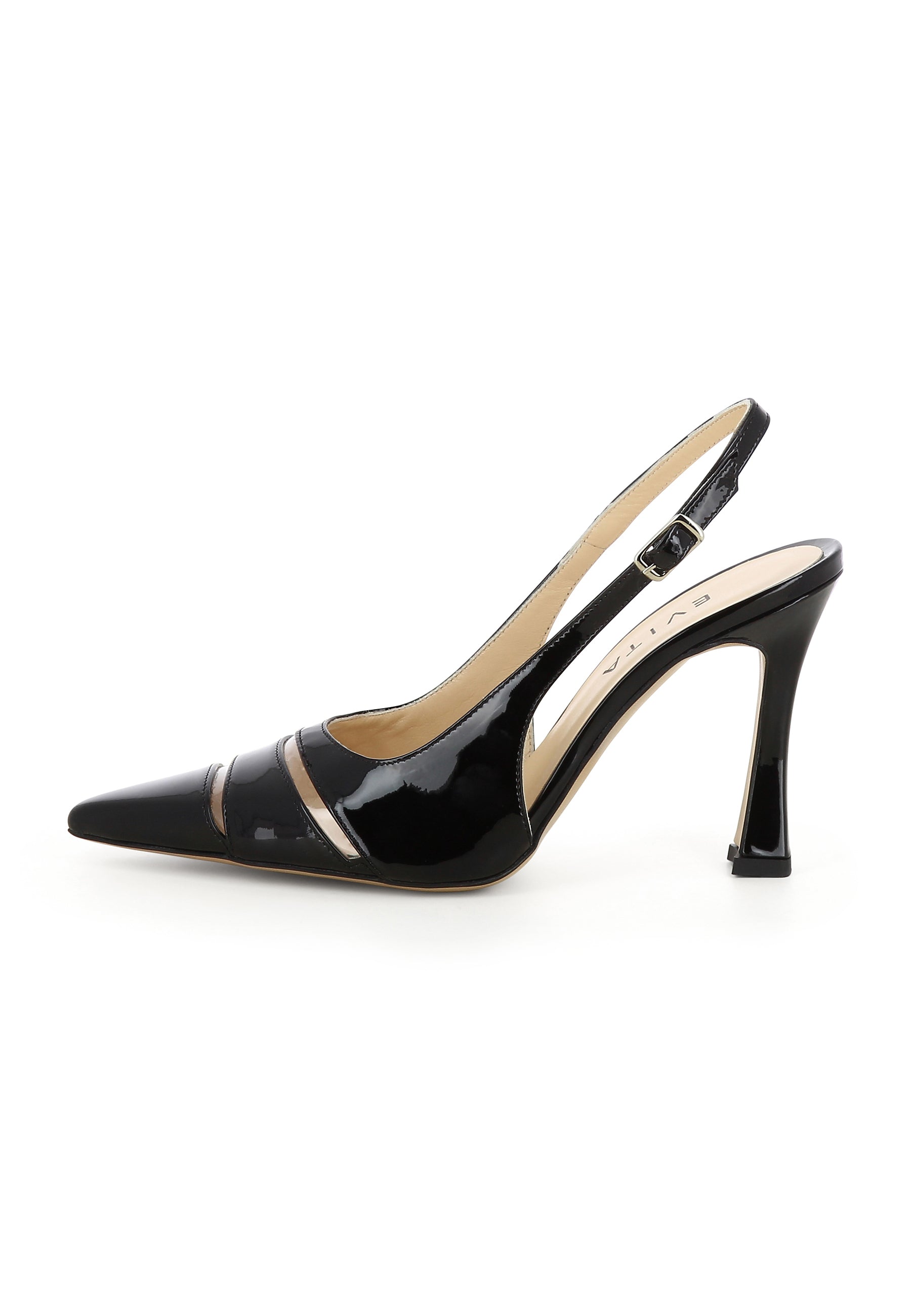 PIA Women's Sling Pumps - Patent Leather Black
