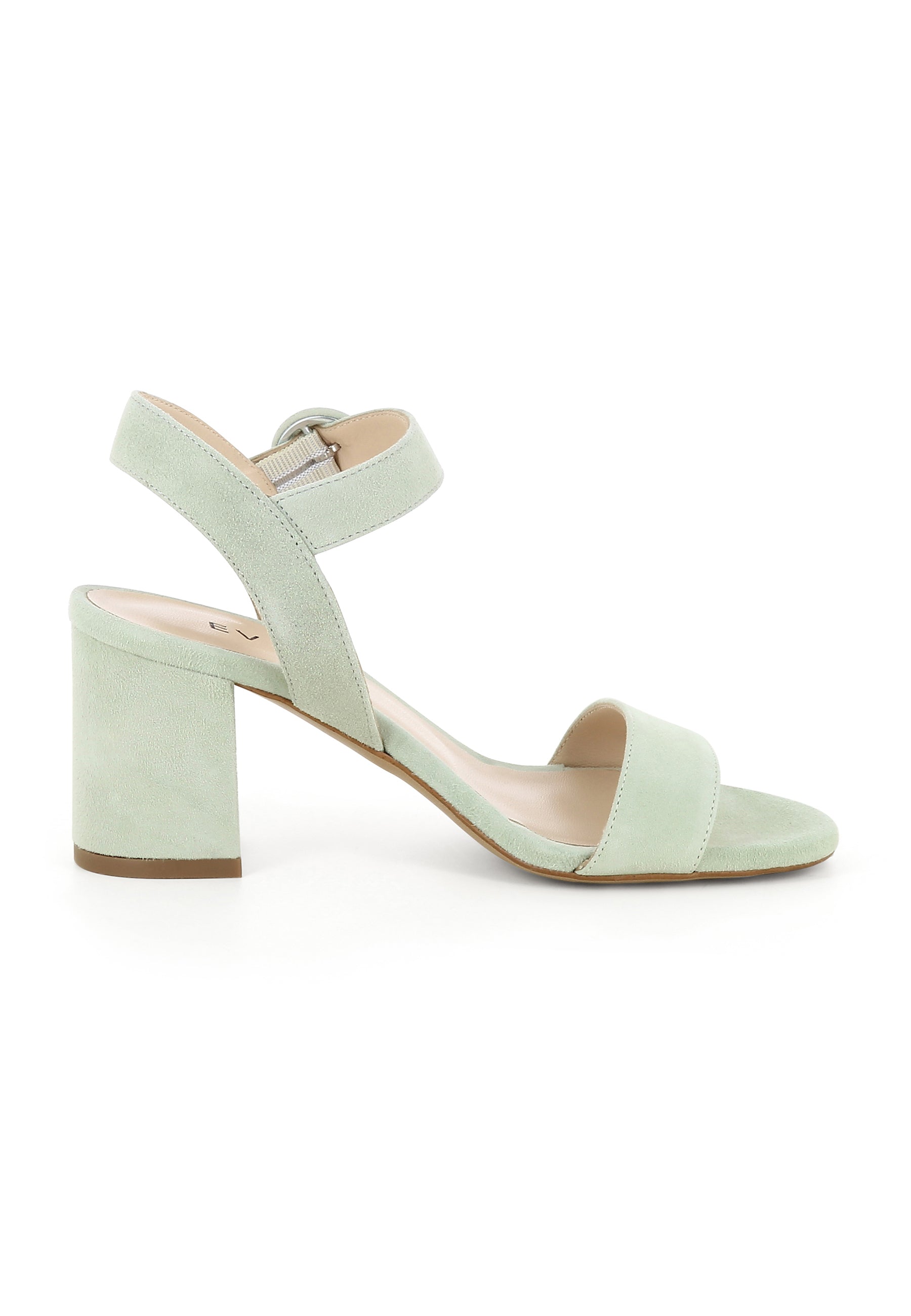 SAMANTA Damen Sandalette - Rauleder Hellgrün