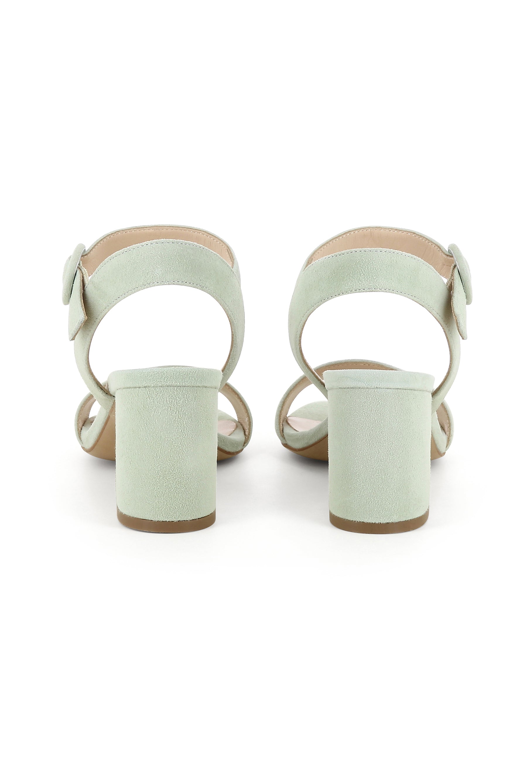 SAMANTA Damen Sandalette - Rauleder Hellgrün