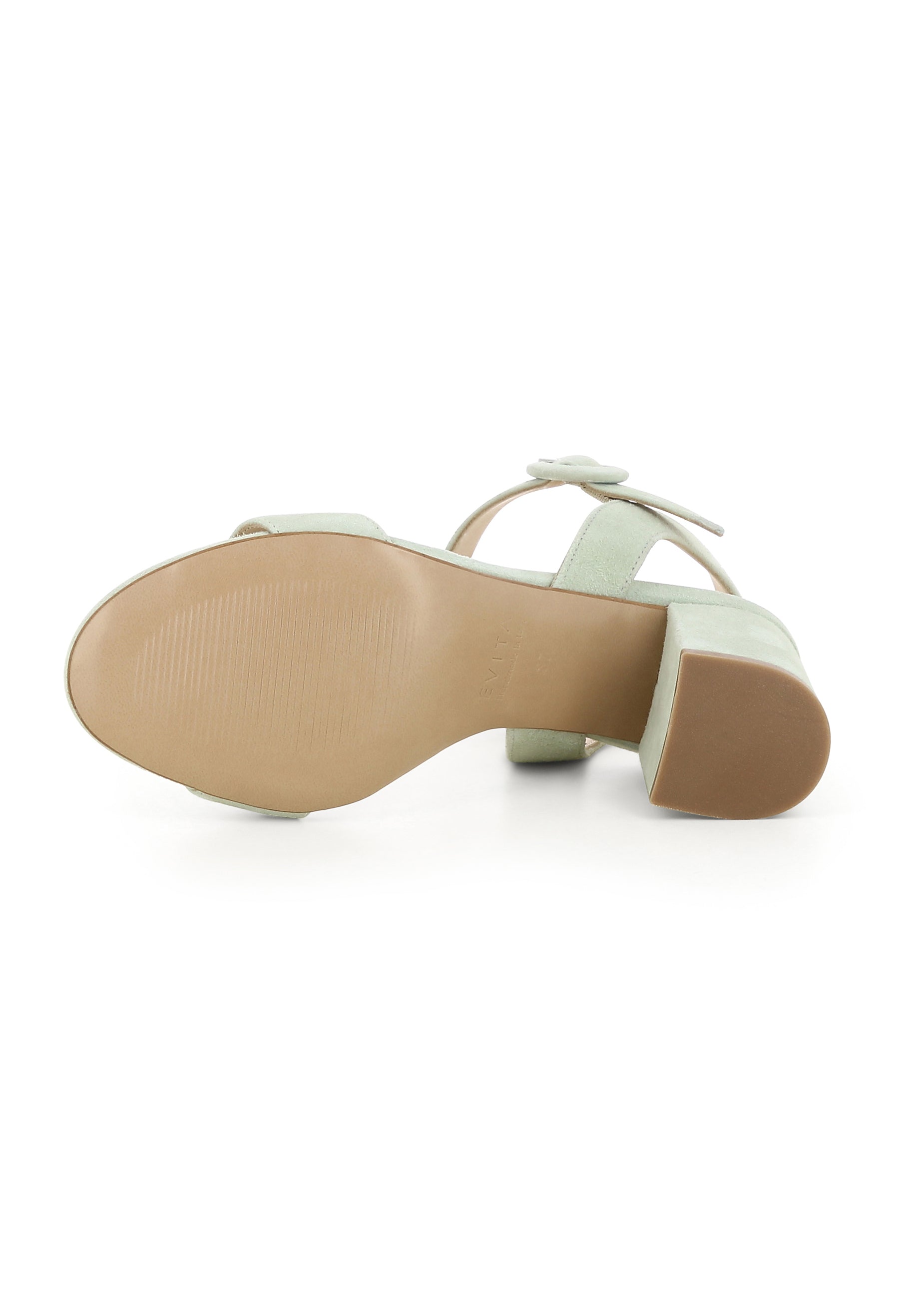 SAMANTA Damen Sandalette - Rauleder Hellgrün