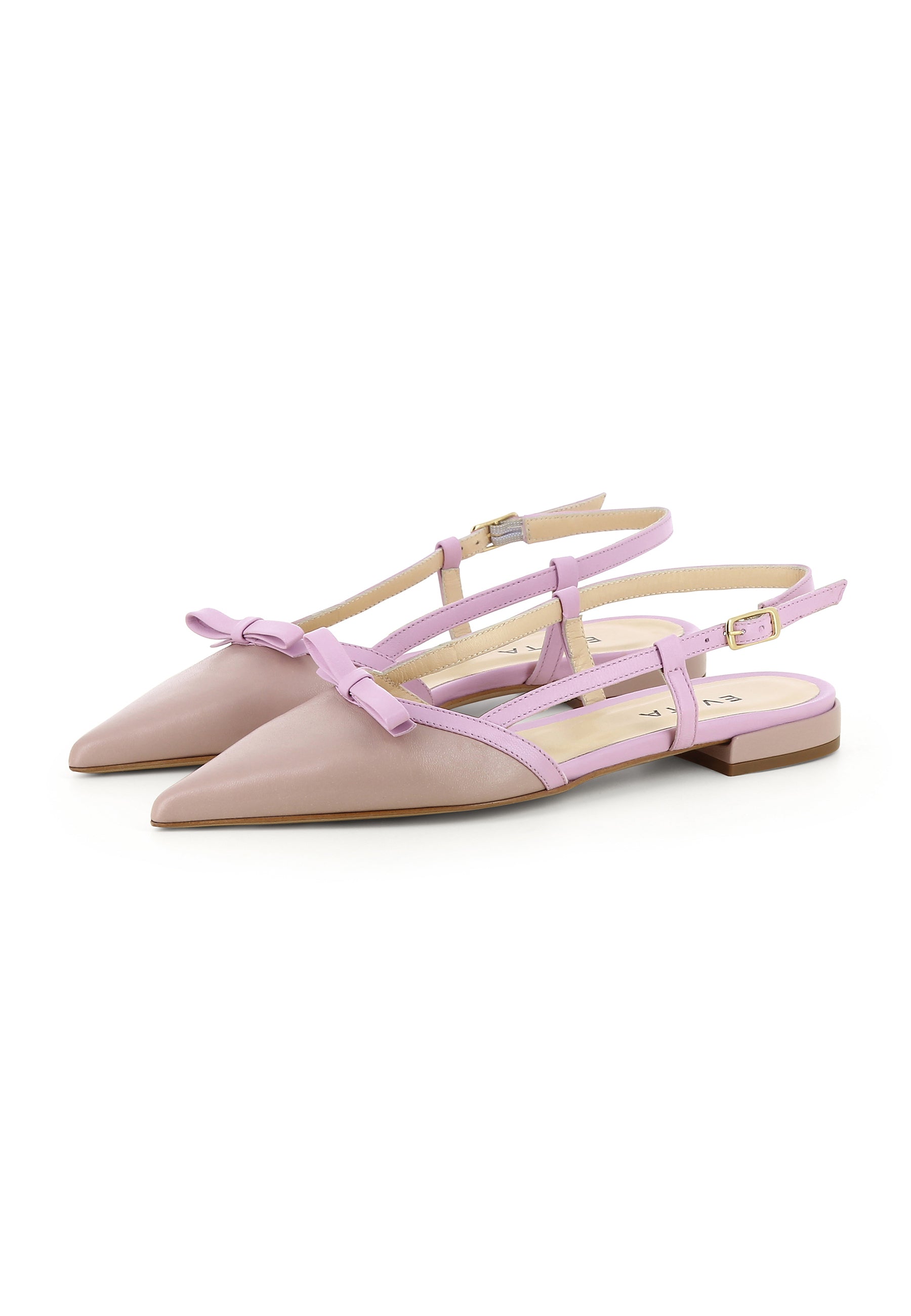 SONIA Damen Sling Pumps - Glattleder Puder