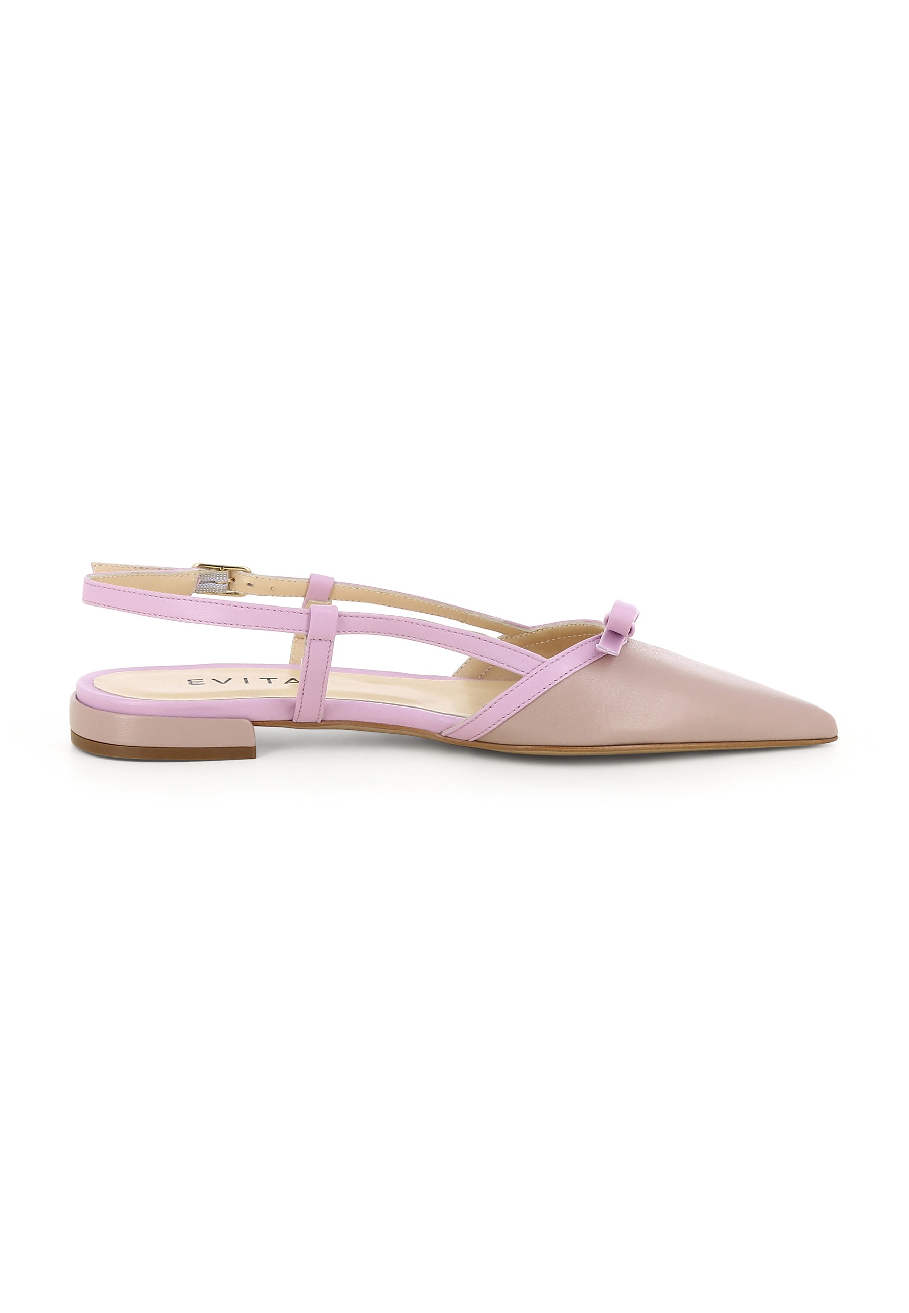 SONIA Damen Sling Pumps - Glattleder Puder
