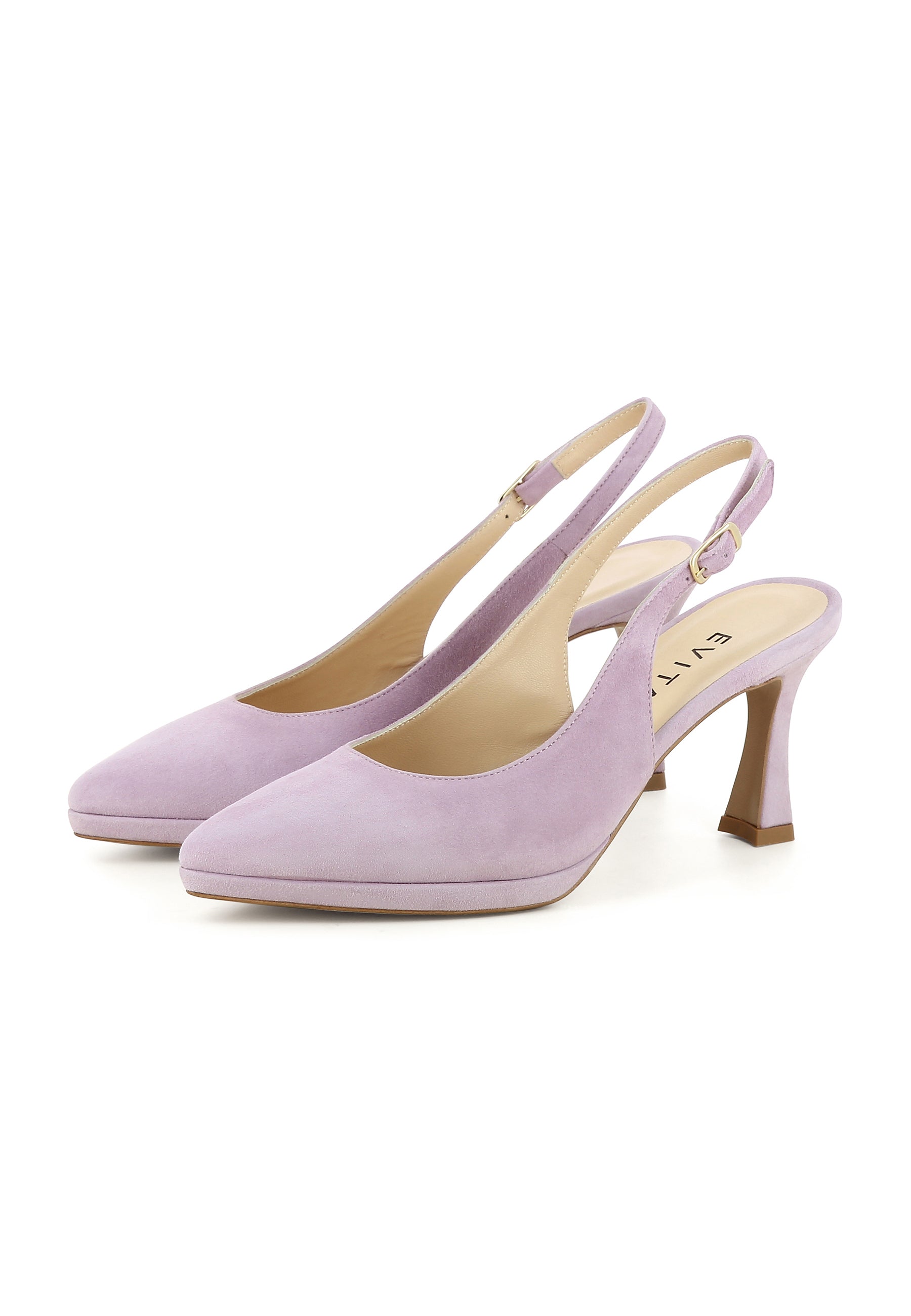 FIONA Damen Sling Pumps - Rauleder Flieder
