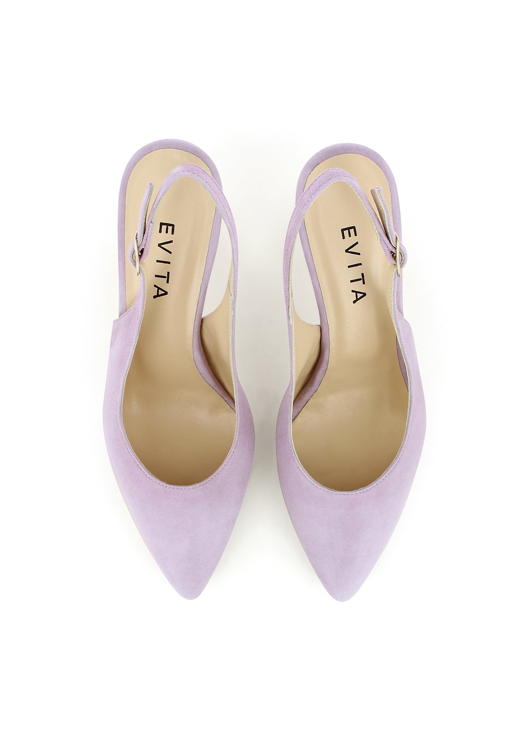 FIONA Damen Sling Pumps - Rauleder Flieder