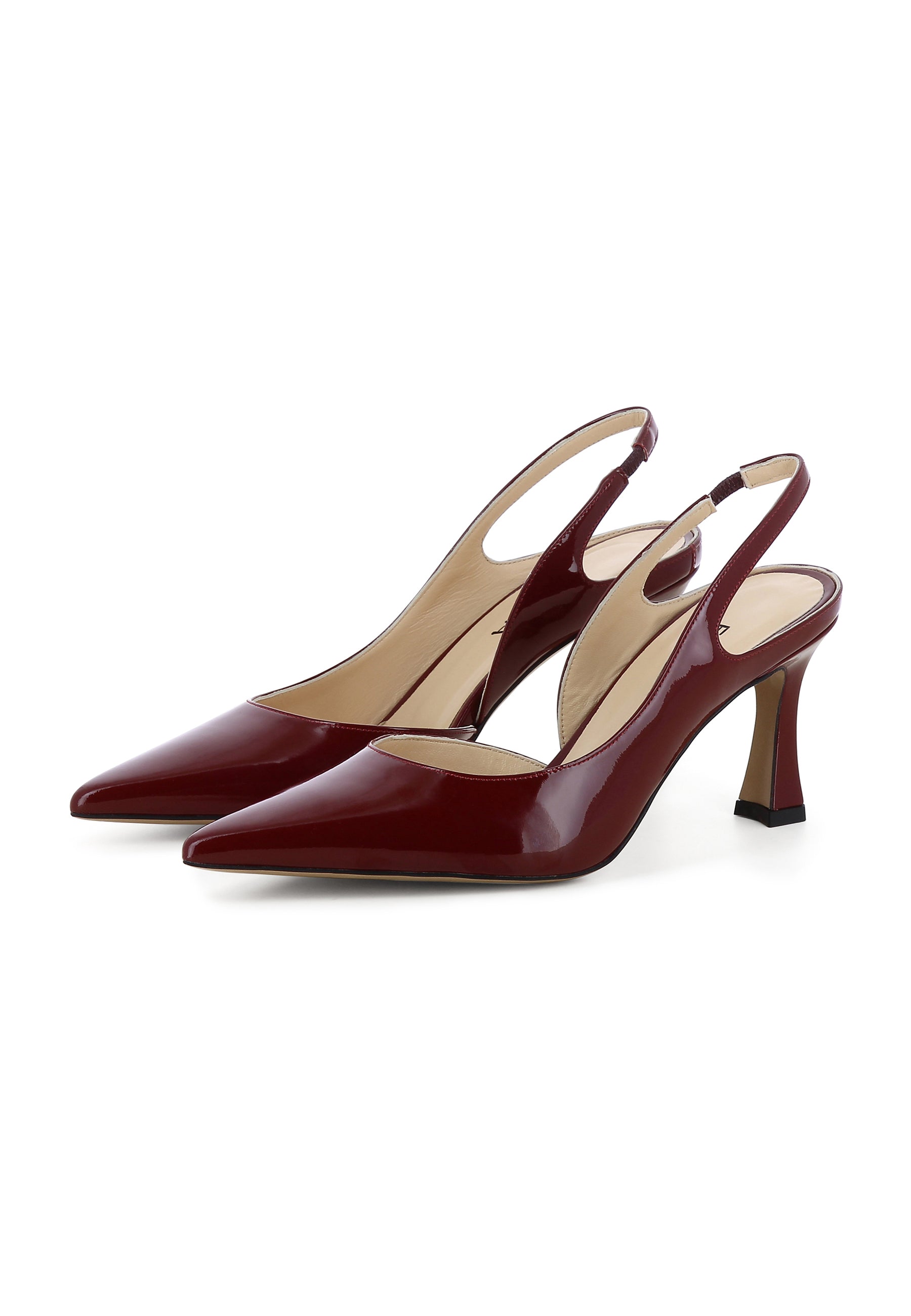 PENELOPE Damen Sling Pumps - Lackleder Bordeaux