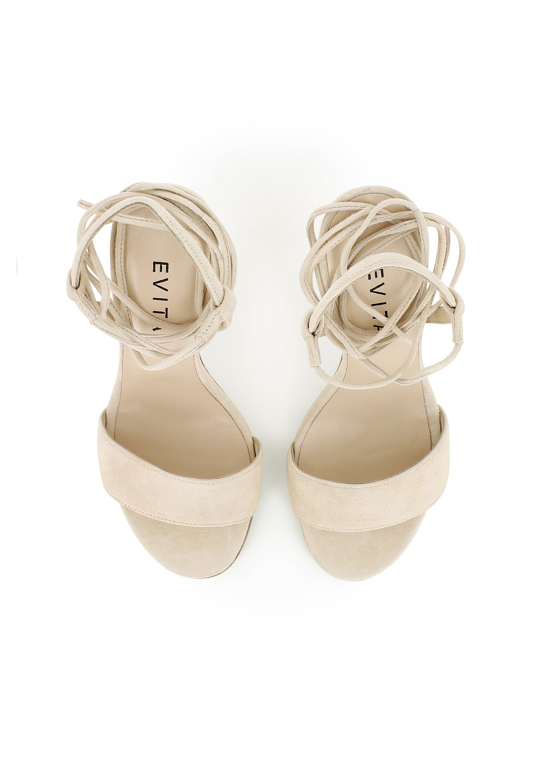 EVA Damen Sandalette - Rauleder Beige