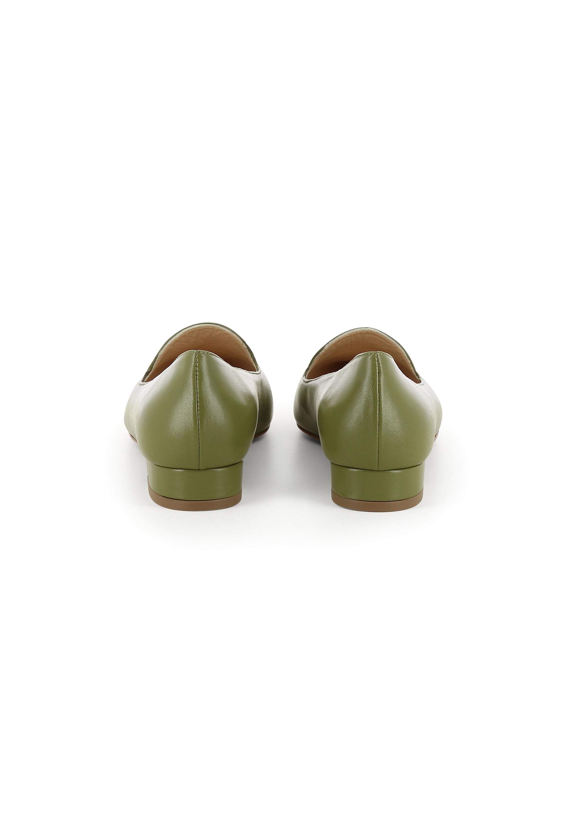 FRANCA Damen Slipper - Glattleder Grün