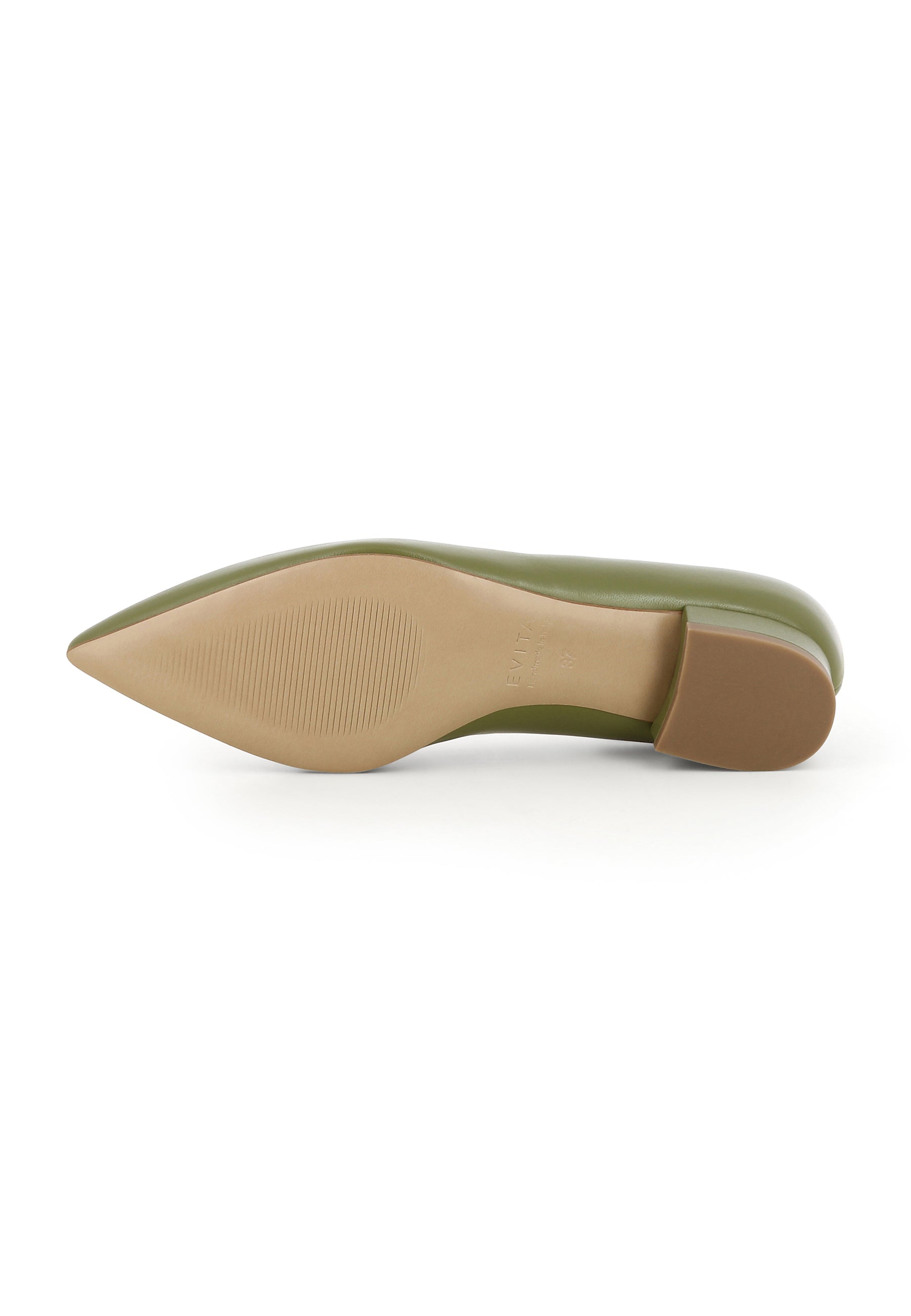 FRANCA Damen Slipper - Glattleder Grün