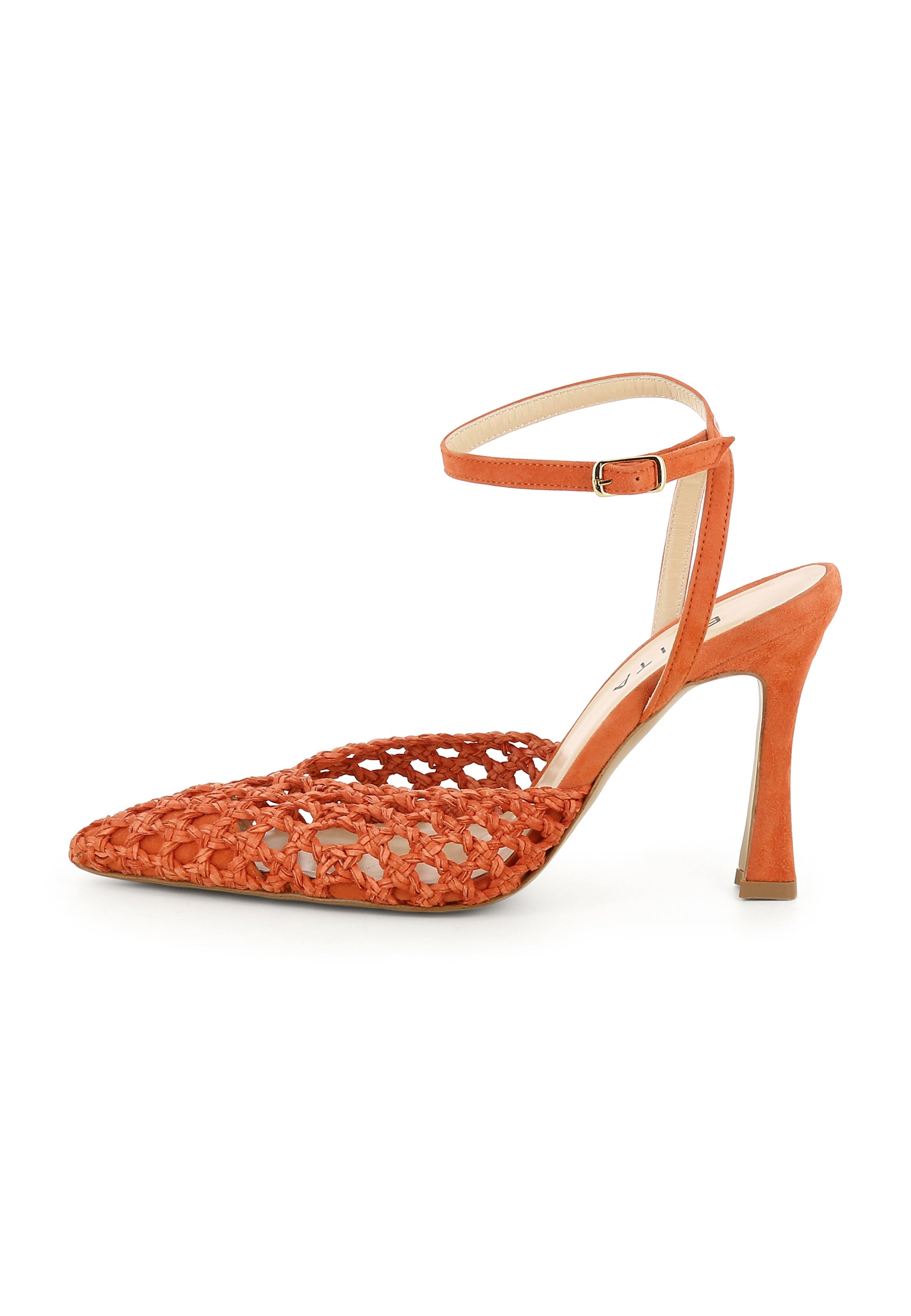 PIA Damen Pumps Halboffen - Raffia Orange