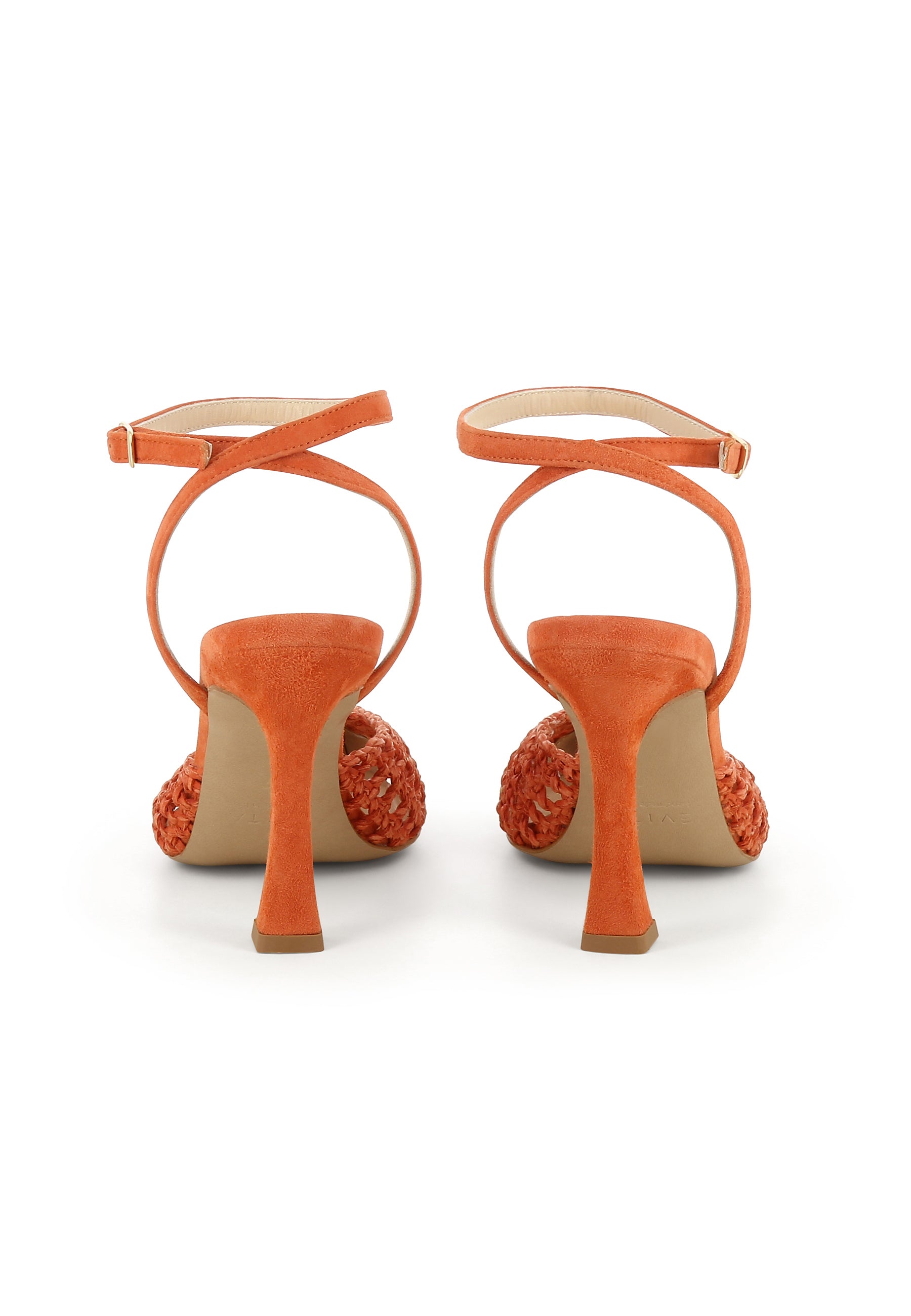 PIA Damen Pumps Halboffen - Raffia Orange