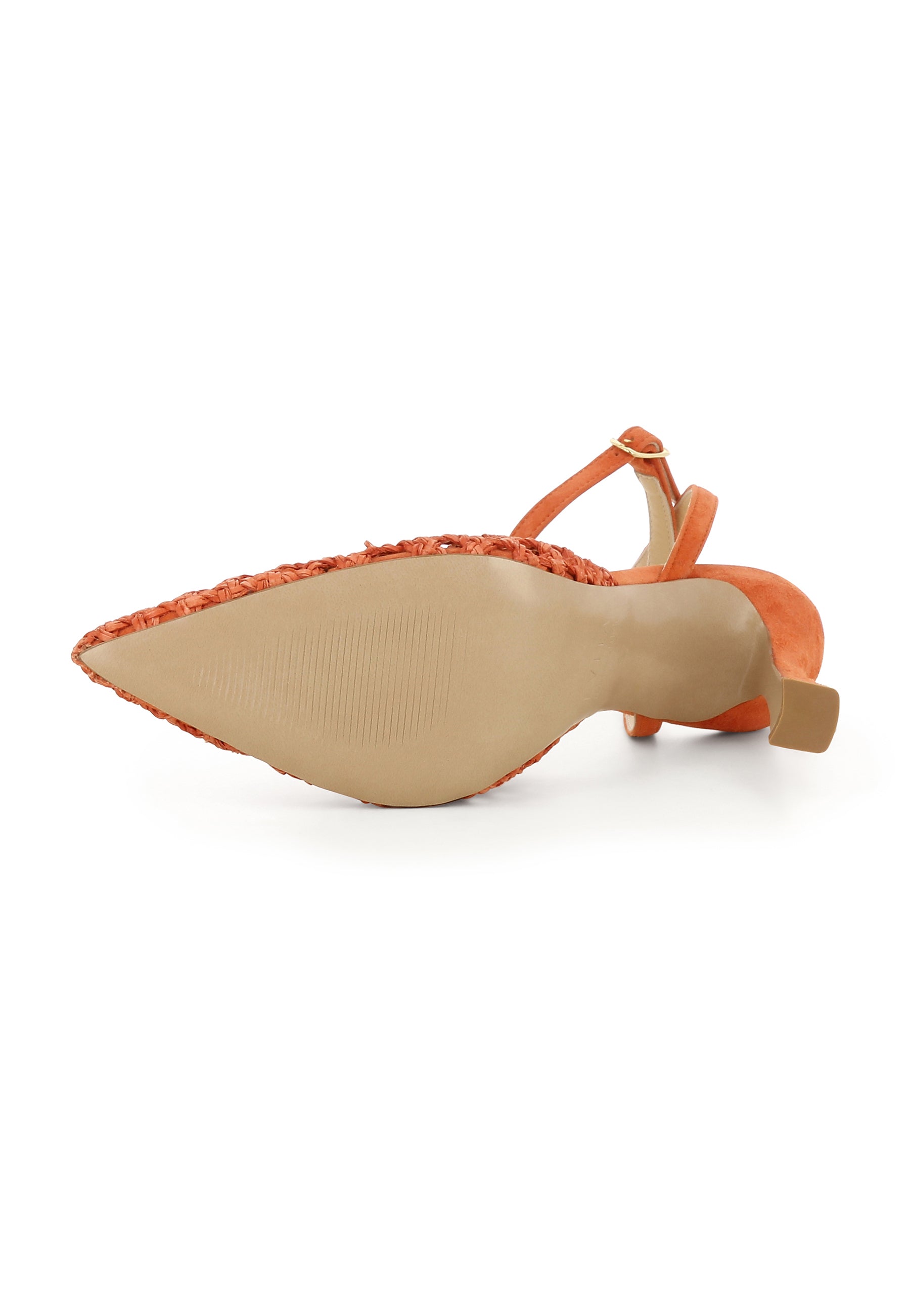 PIA Damen Pumps Halboffen - Raffia Orange