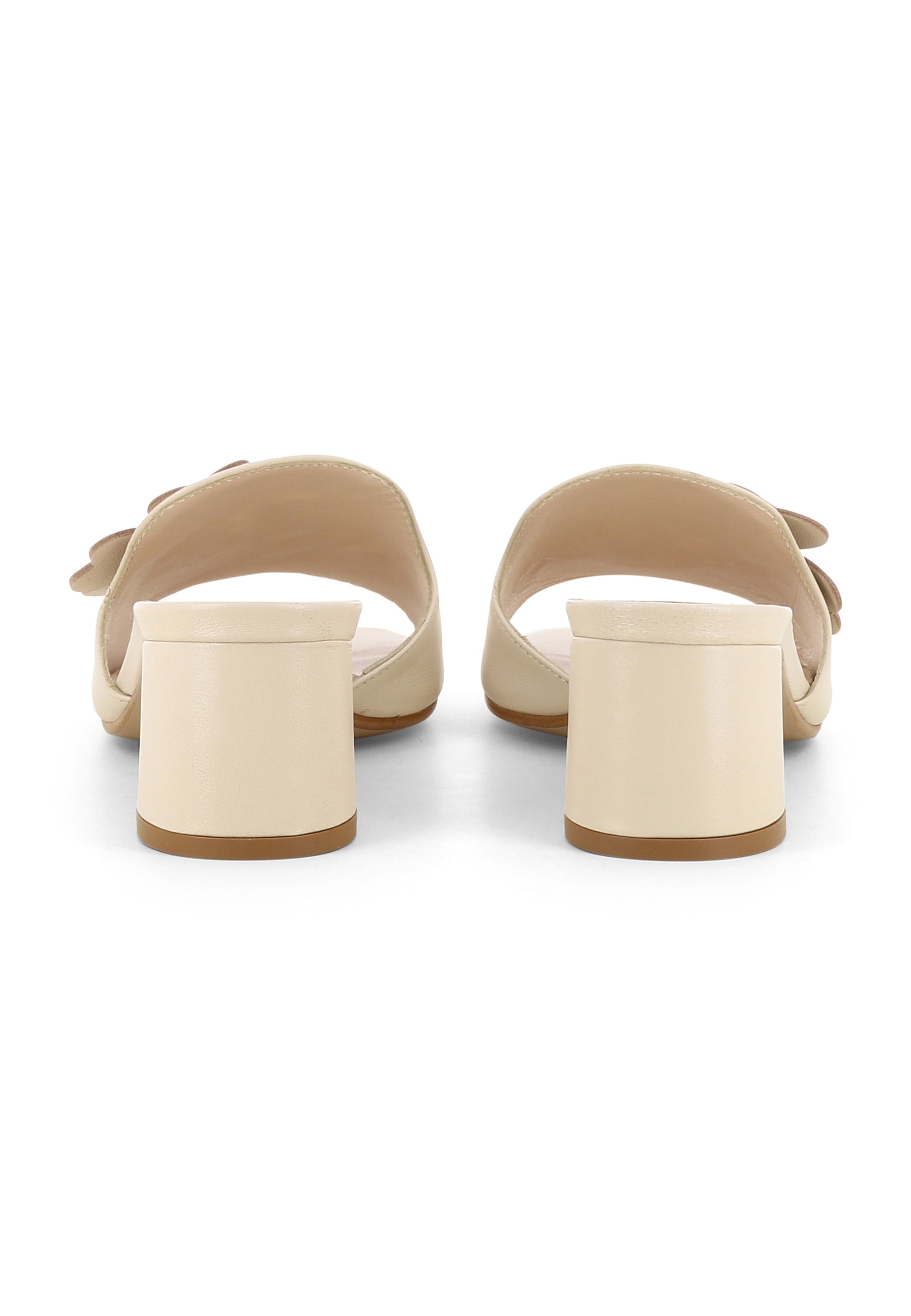 DORI Damen Pantolette - Glattleder Hellbeige