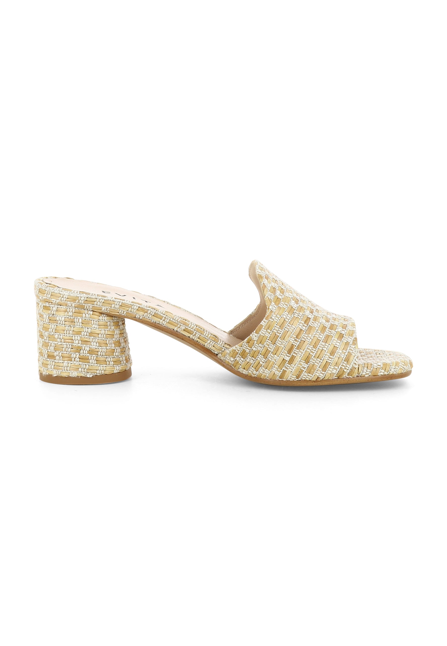 DORI Damen Pantolette - 100 % Baumwolle Zweifarbig