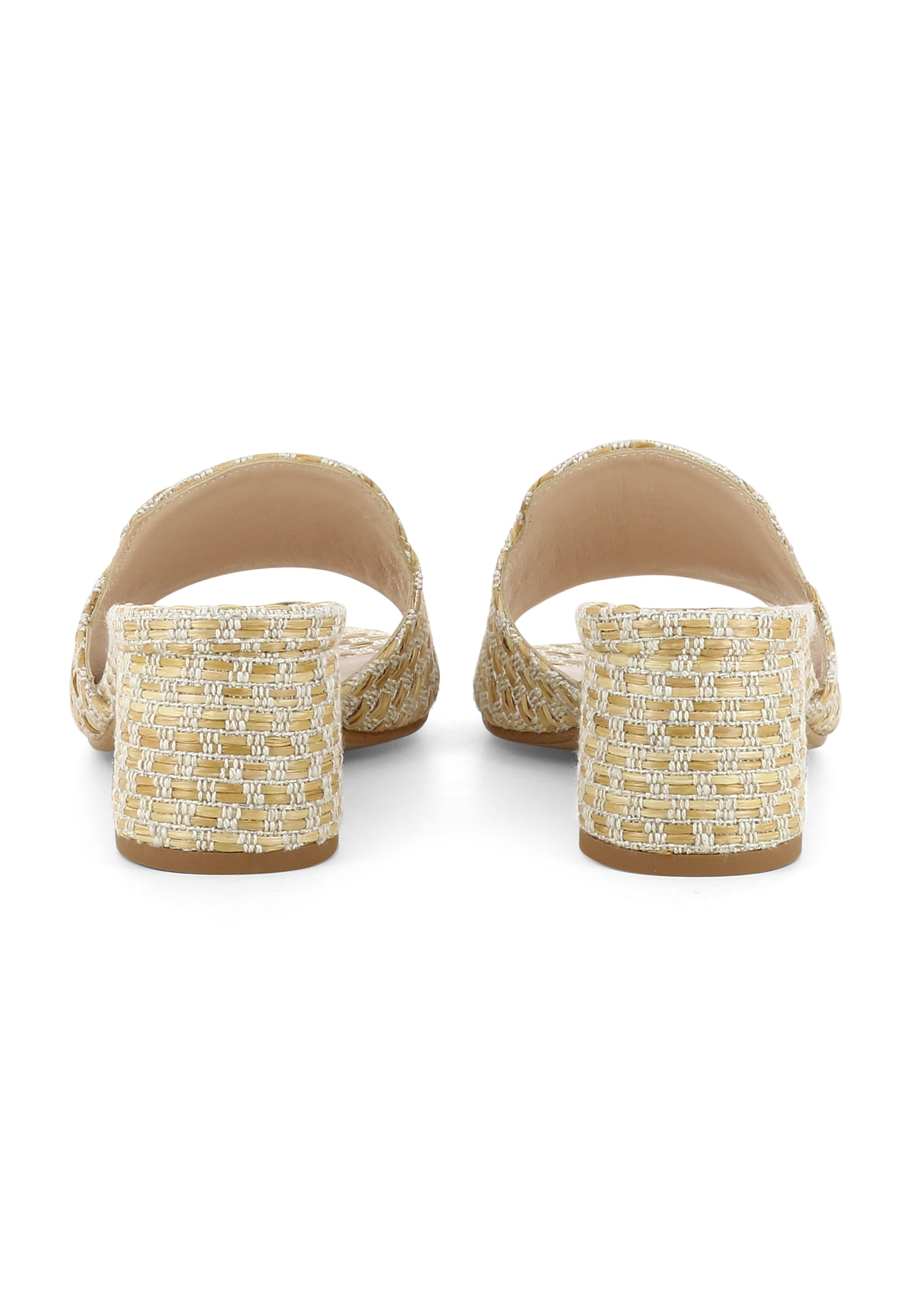 DORI Damen Pantolette - 100 % Baumwolle Zweifarbig