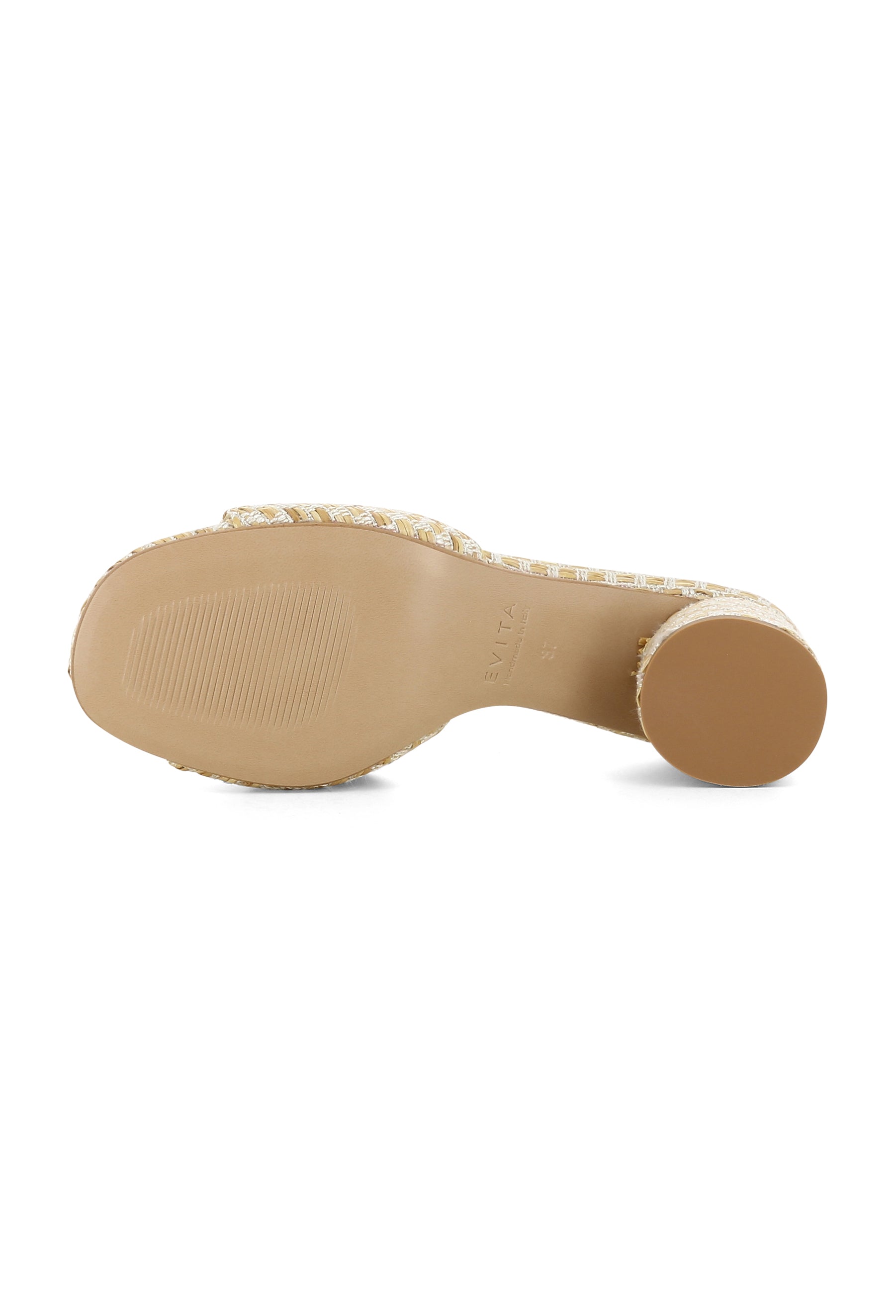 DORI Damen Pantolette - 100 % Baumwolle Zweifarbig