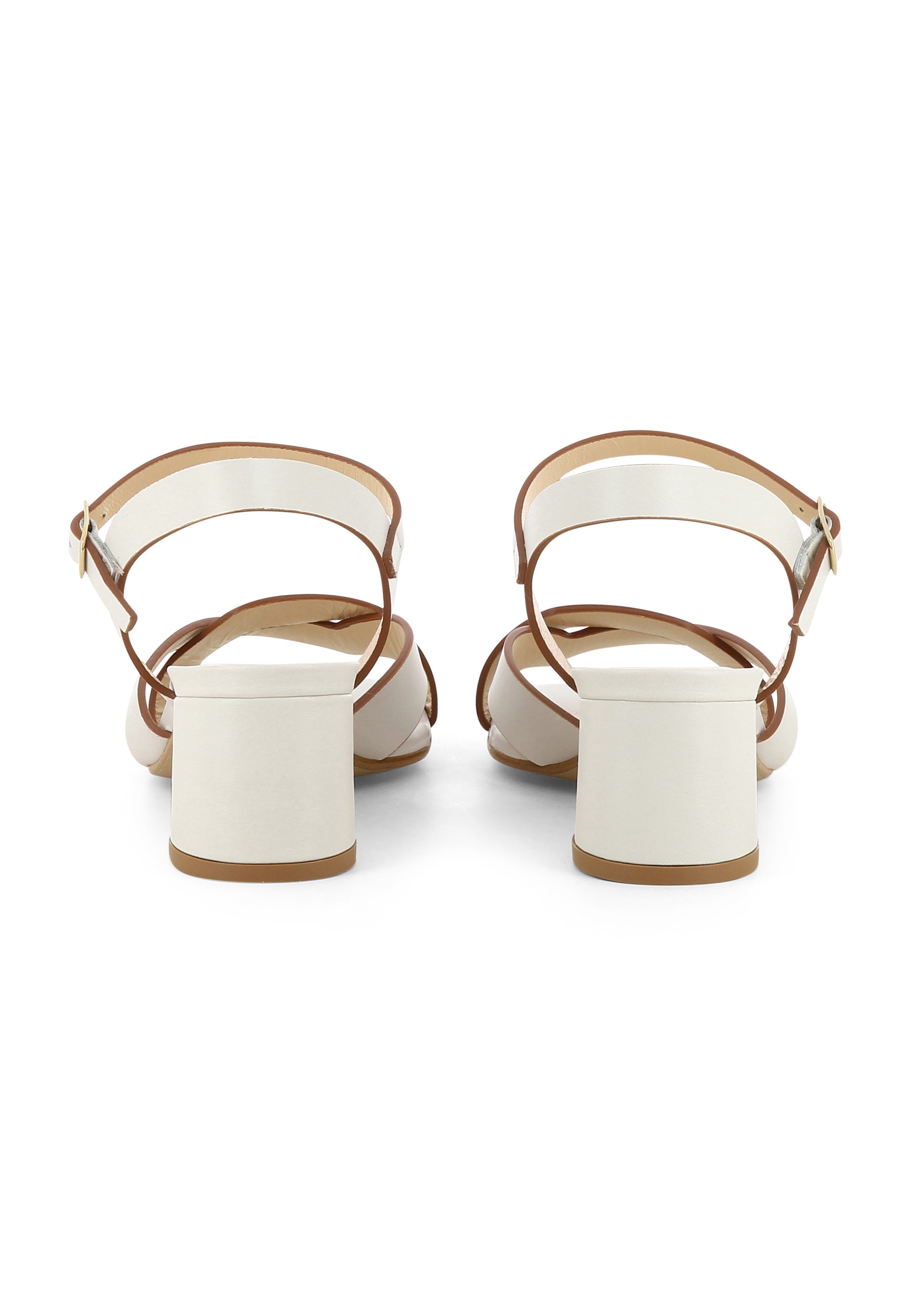 DORI Damen Sandalette - Glattleder Hellbeige