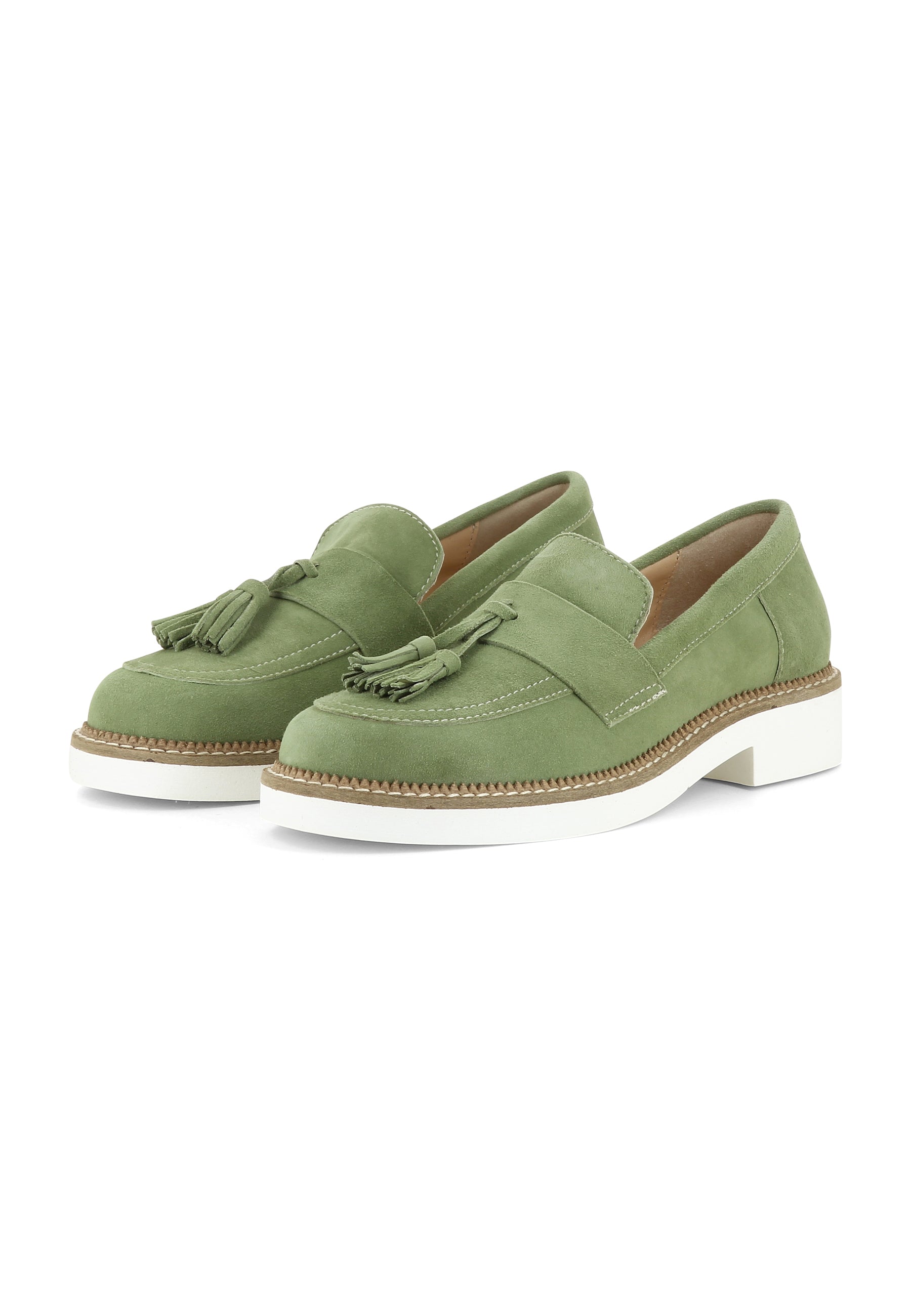 MARA women's slippers - suede olive