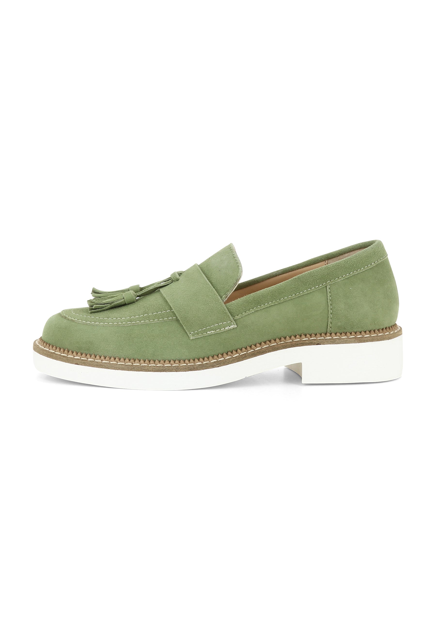 MARA women's slippers - suede olive
