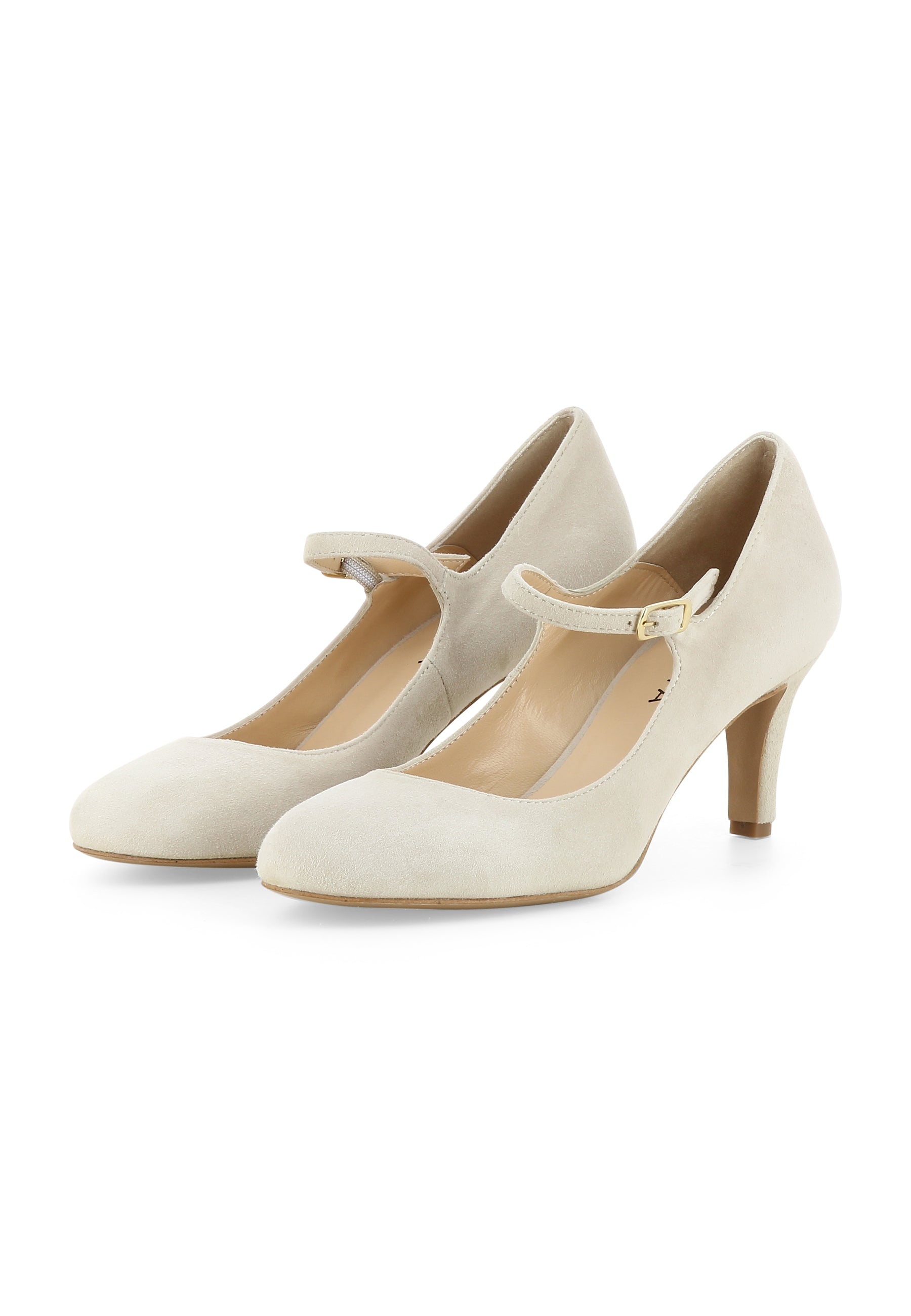 BIANCA Damen Pumps - Rauleder Beige