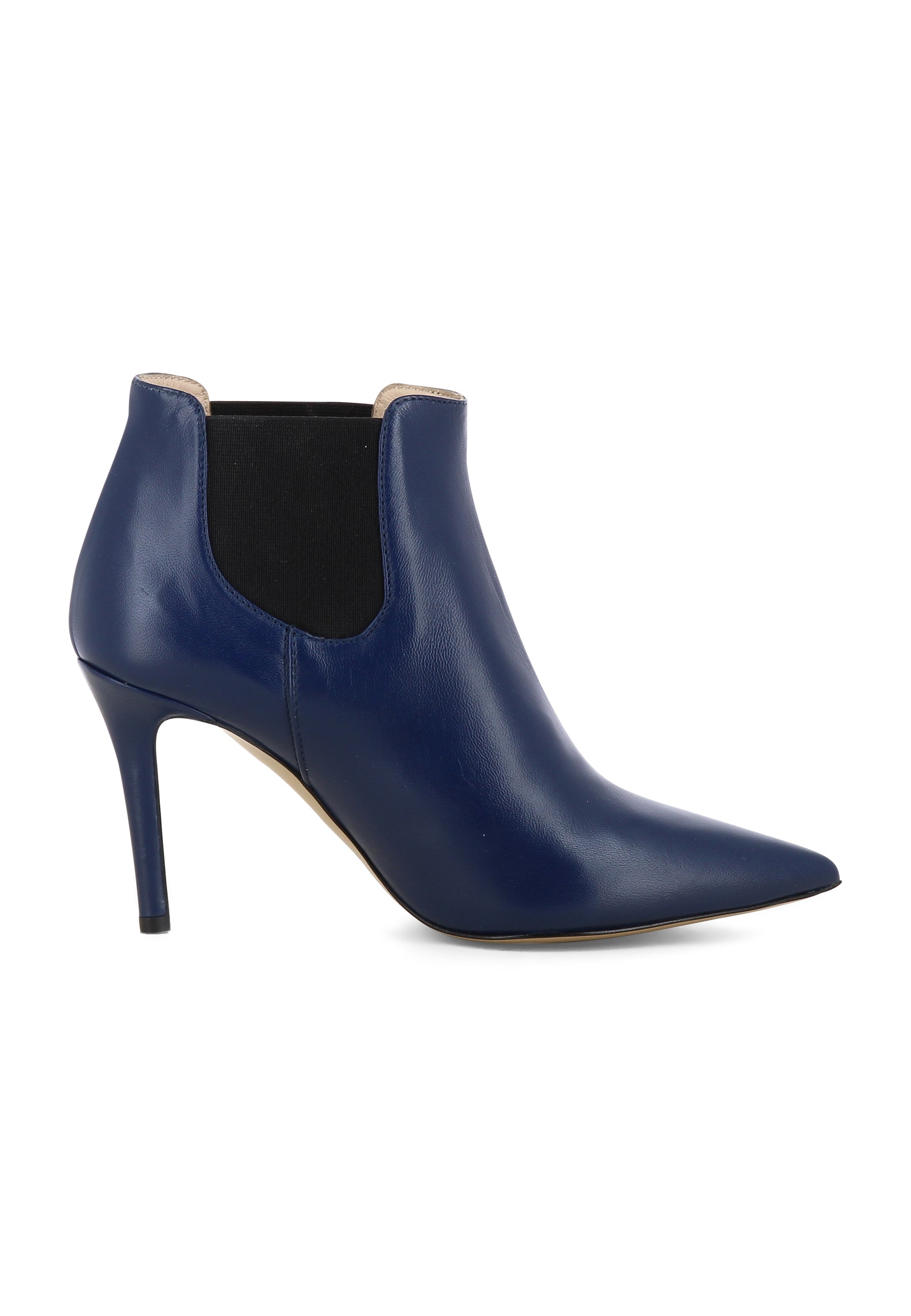 NATALIA Damen Stiefelette - Glattleder Dunkelblau