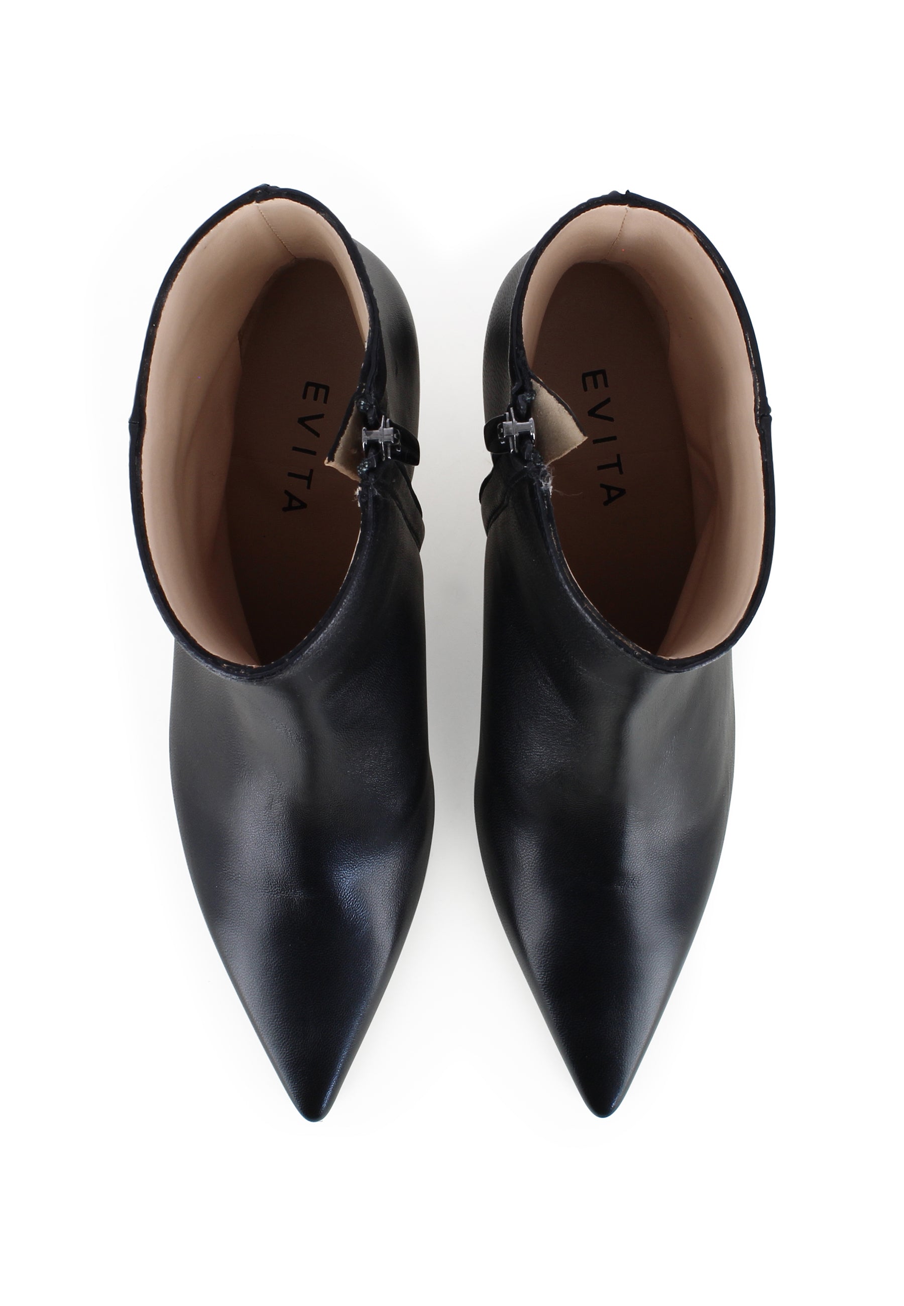 PERLA Damen Stiefelette - Glattleder Schwarz