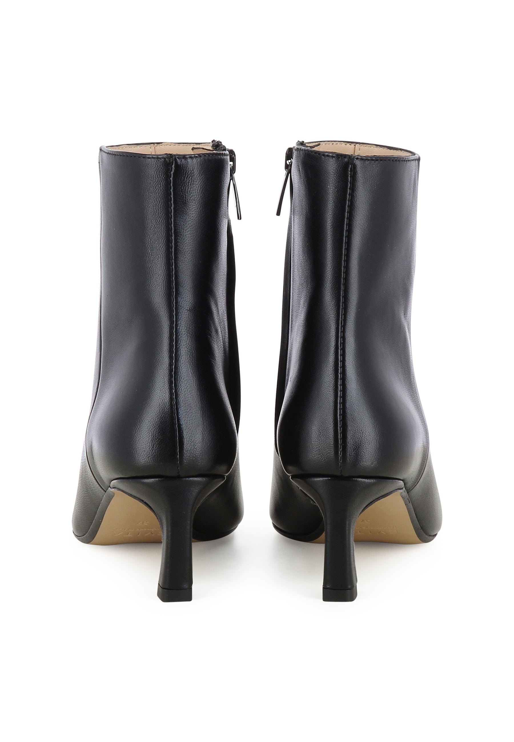 PERLA Damen Stiefelette - Glattleder Schwarz