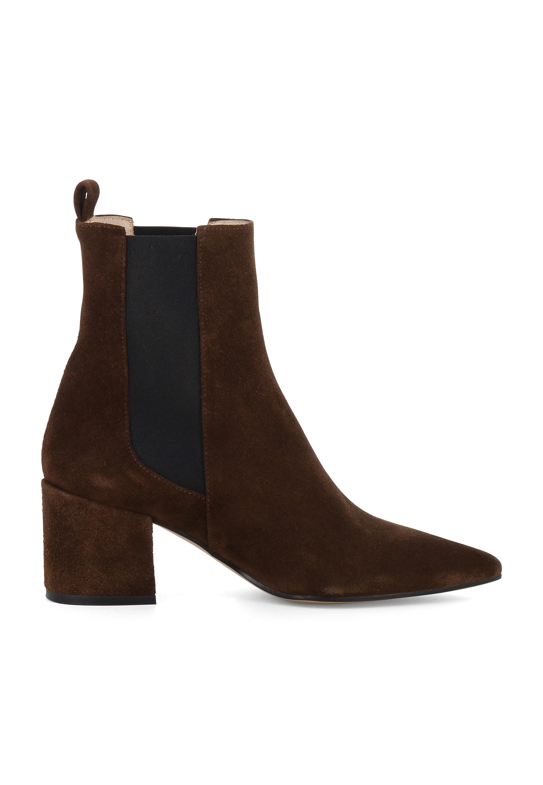 DARIANA Damen Reiterstiefelette - Rauleder Braun